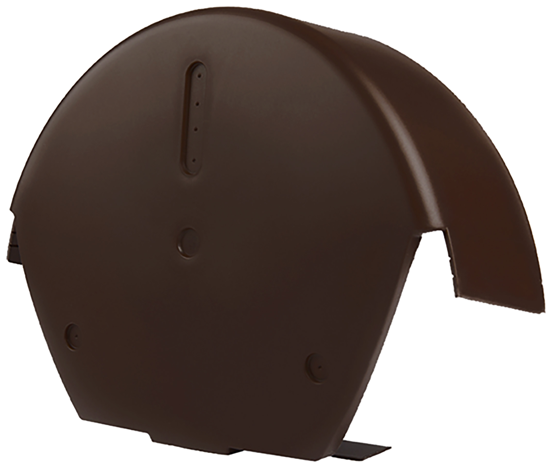 CromaVerge Premium Round Centre Ridge Cap - Brown - Pack of 10