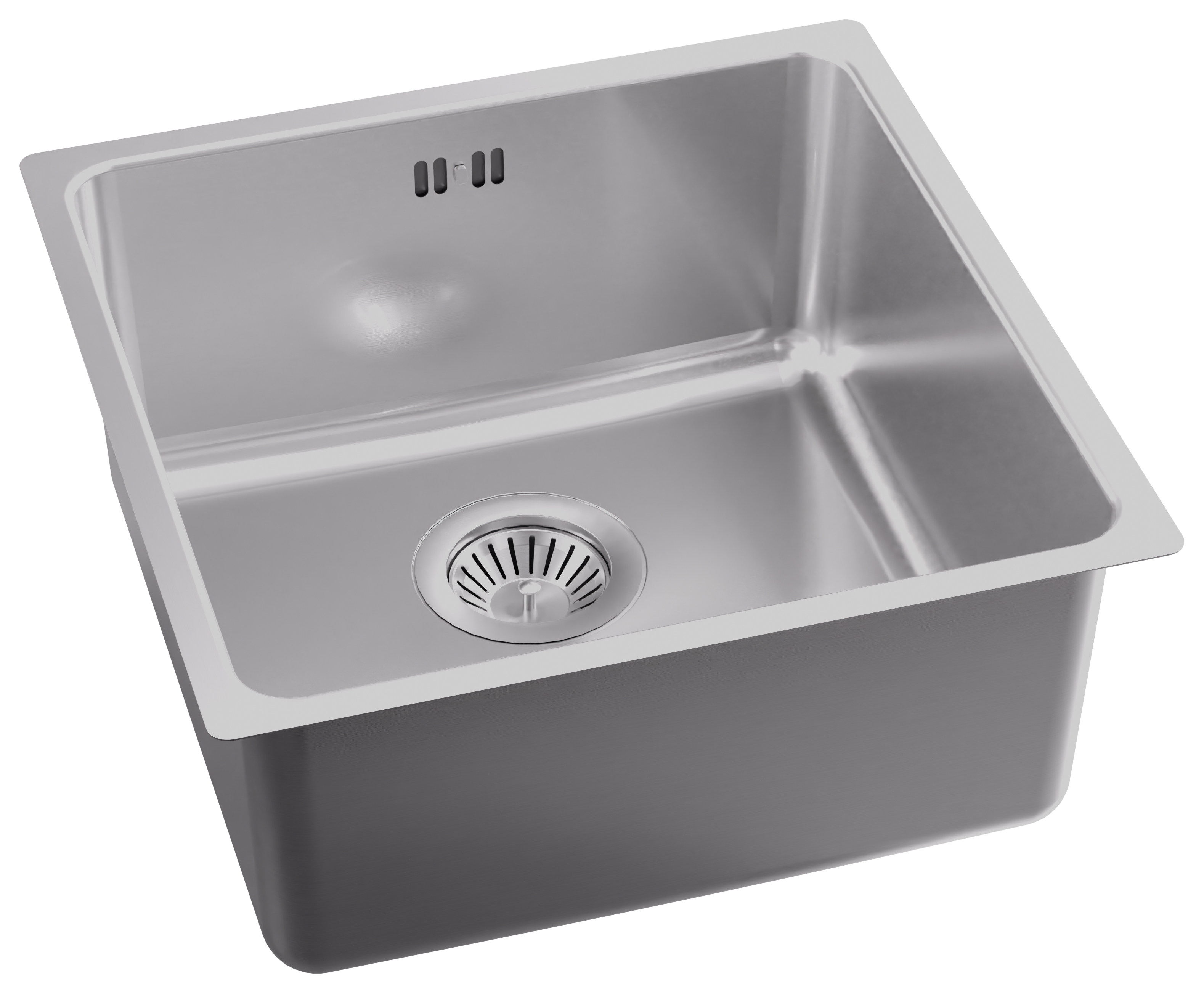 Abode - Matrix R25 Medium Undermount 1 Bowl Sink - Stainless Steel