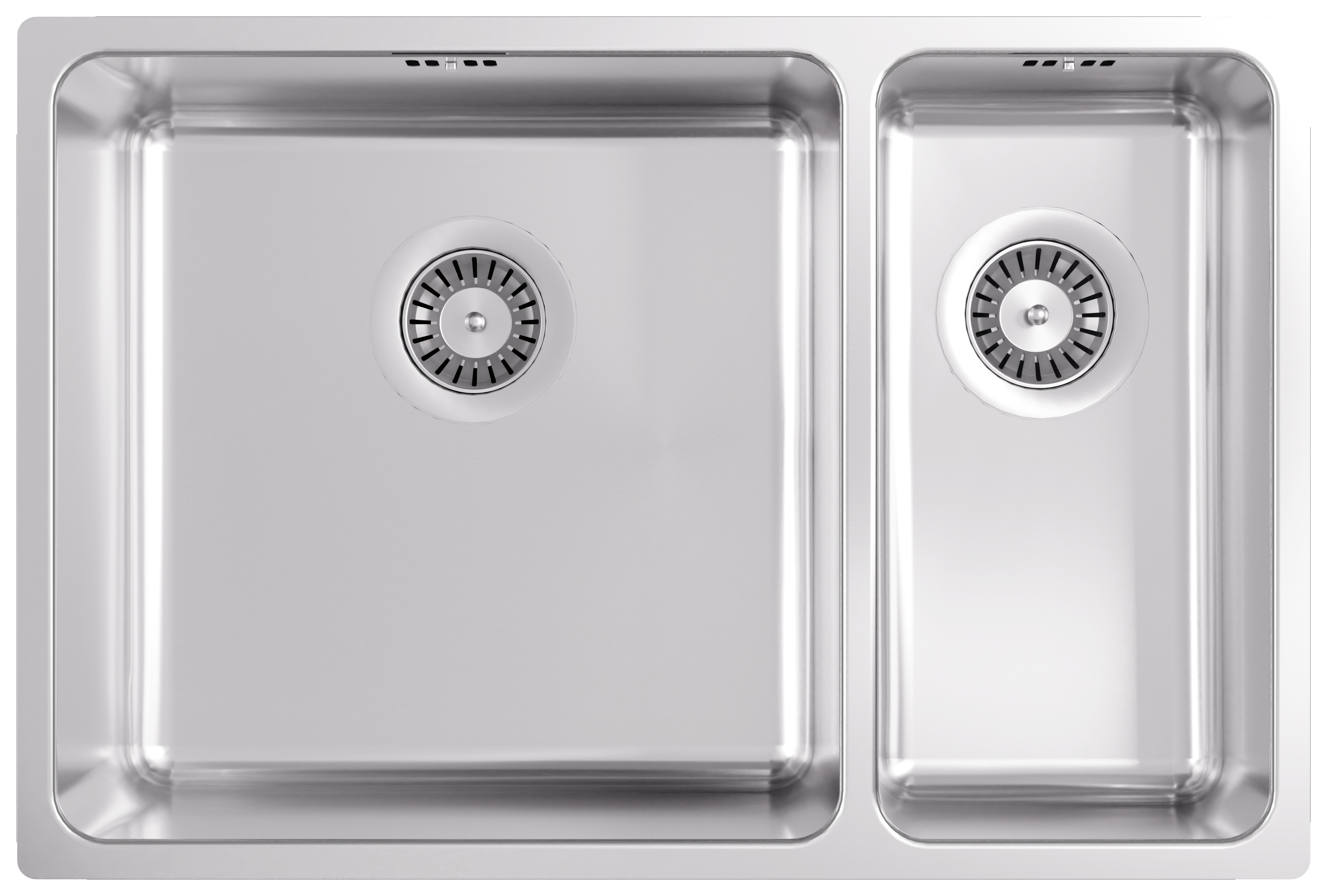 Abode - Matrix R25 Undermount 1.5 Bowl Left Hand Main Bowl Sink - Stainless Steel