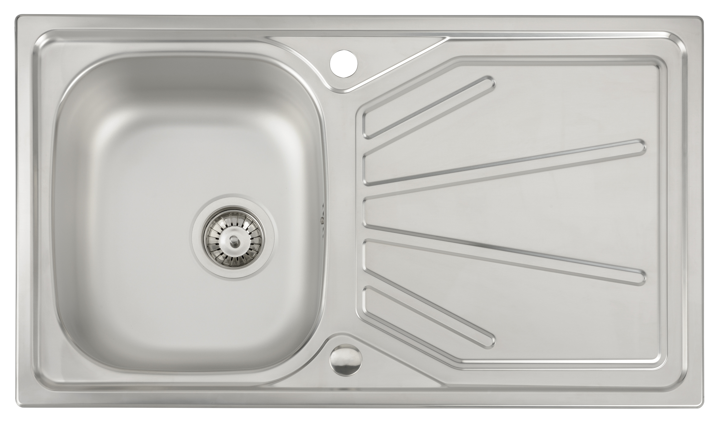 Abode - Trydent 1 Bowl Kitchen Sink - Stainless Steel