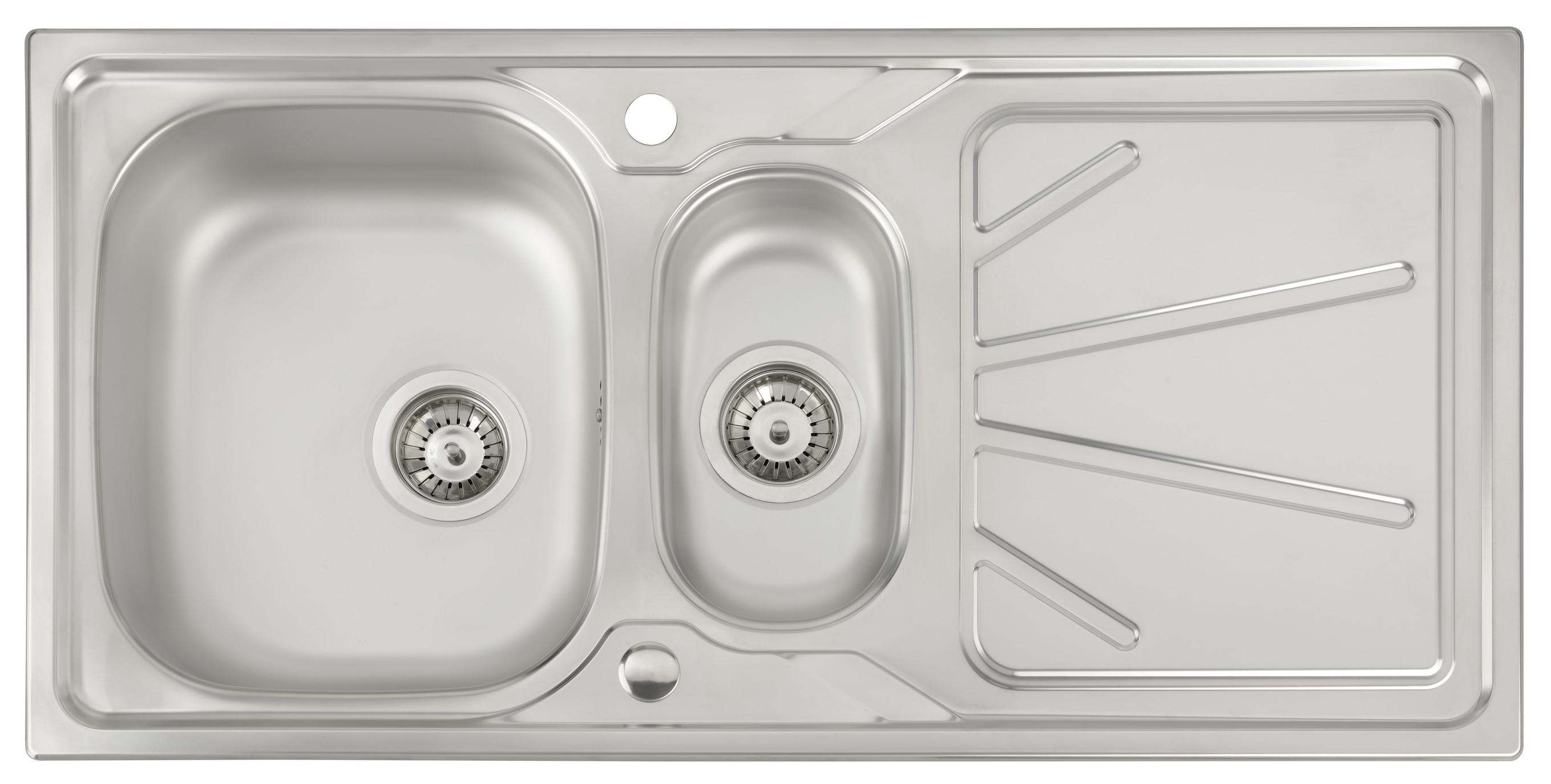 Abode - Trydent 1.5 Bowl Kitchen Sink - Stainless Steel