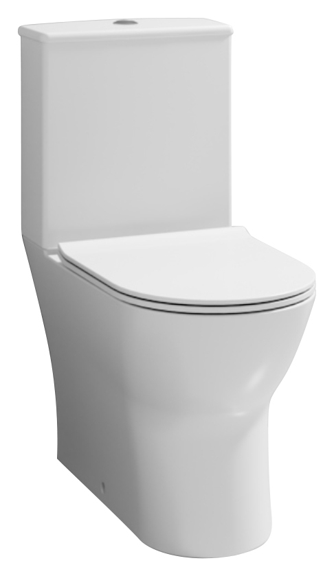 Nuie Freya Round Easy Clean Close Coupled Closed Back Toilet Pan, Cistern & Soft Close Seat