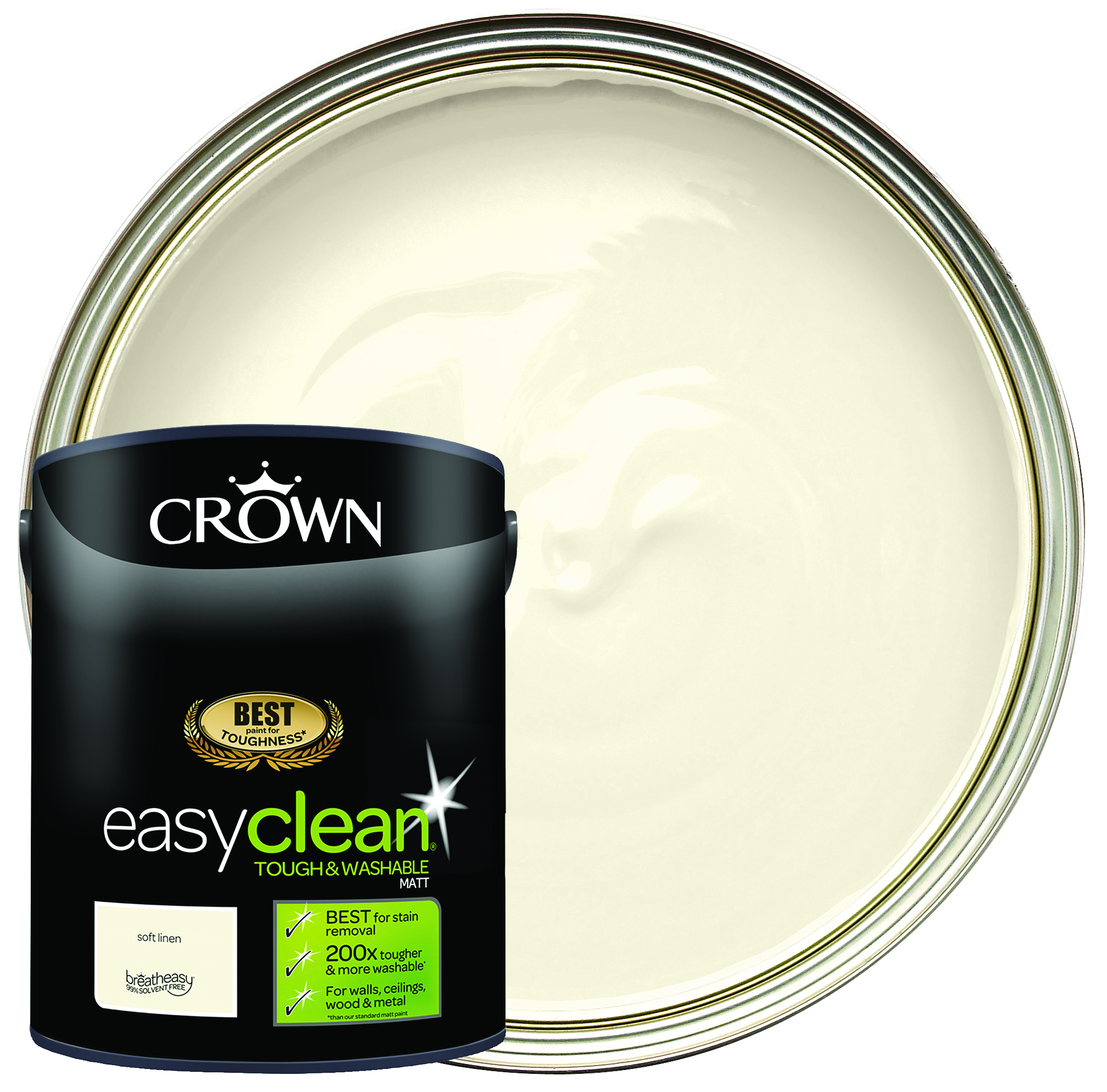Crown easyclean Matt Emulsion Soft Linen 5L