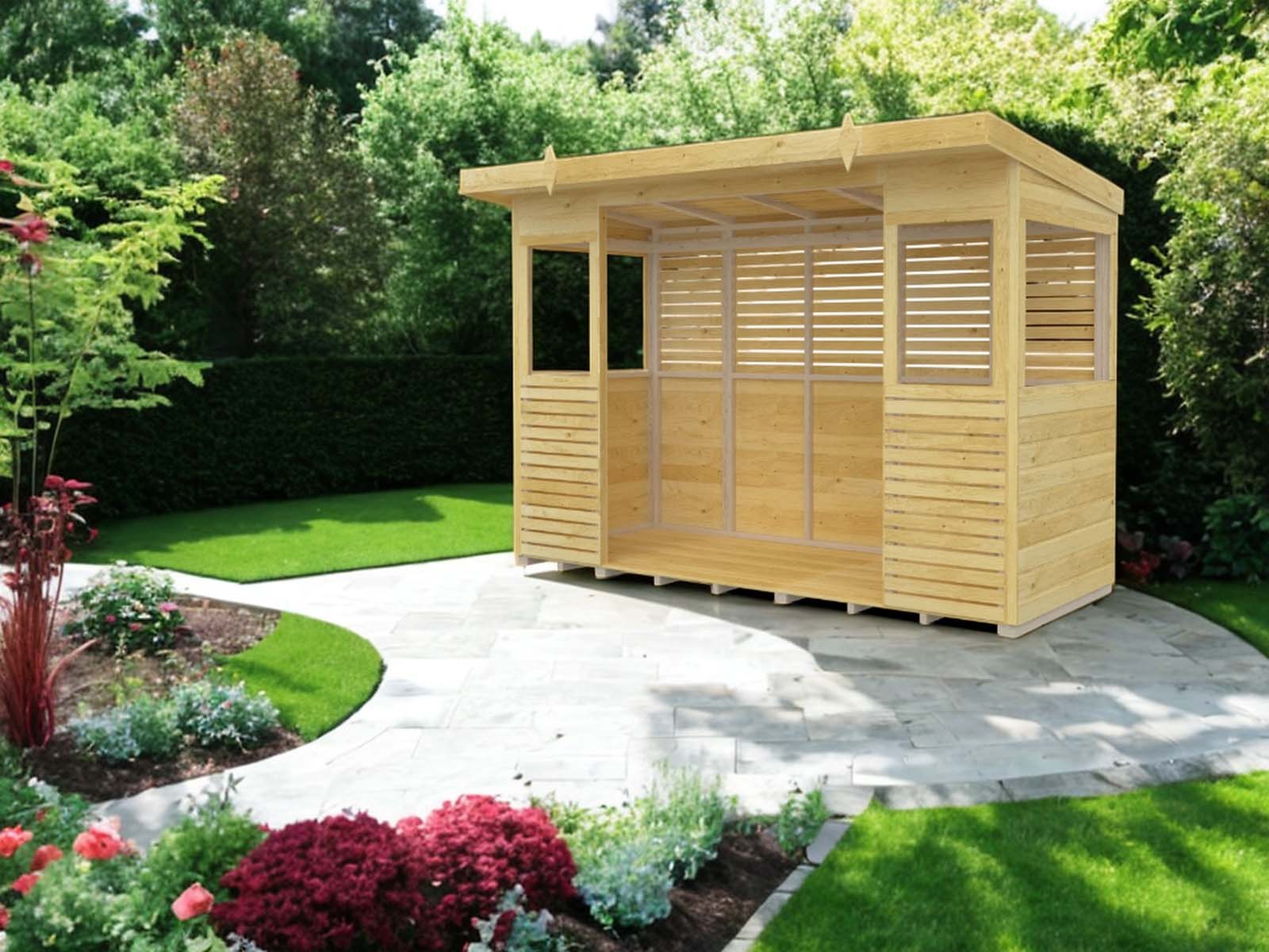 DIY Sheds Timber BBQ/Outdoor Kitchen 10 x 4ft