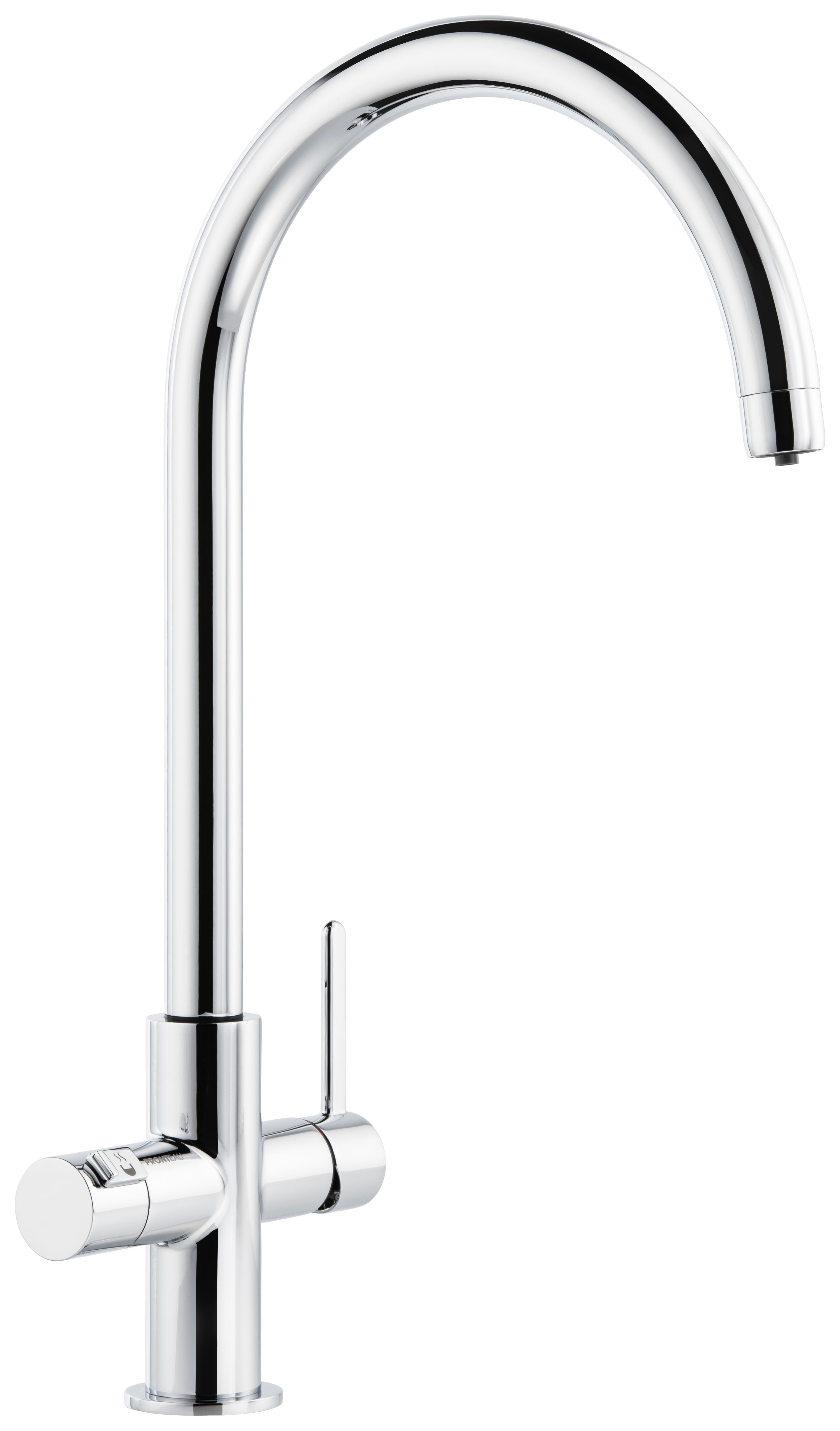 Abode - Prothia 3 in 1 Hot Water Kitchen Tap - Chrome