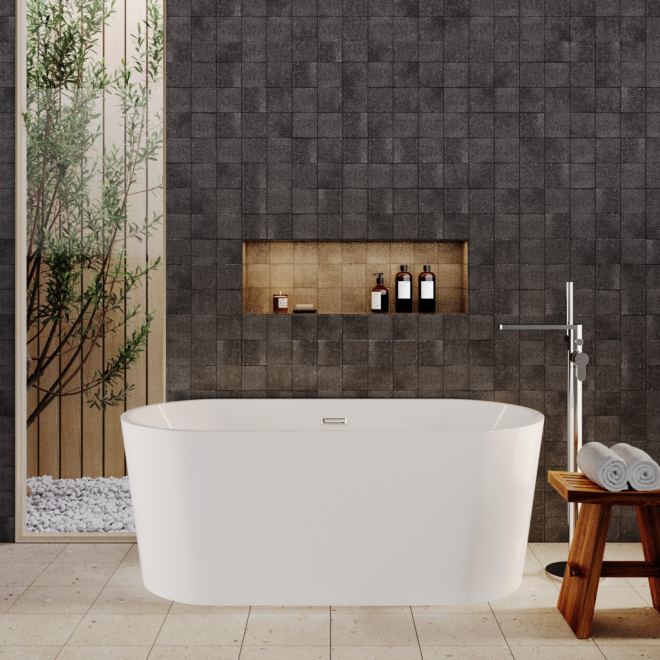 Balterley Oval Freestanding Bath - 1500x750