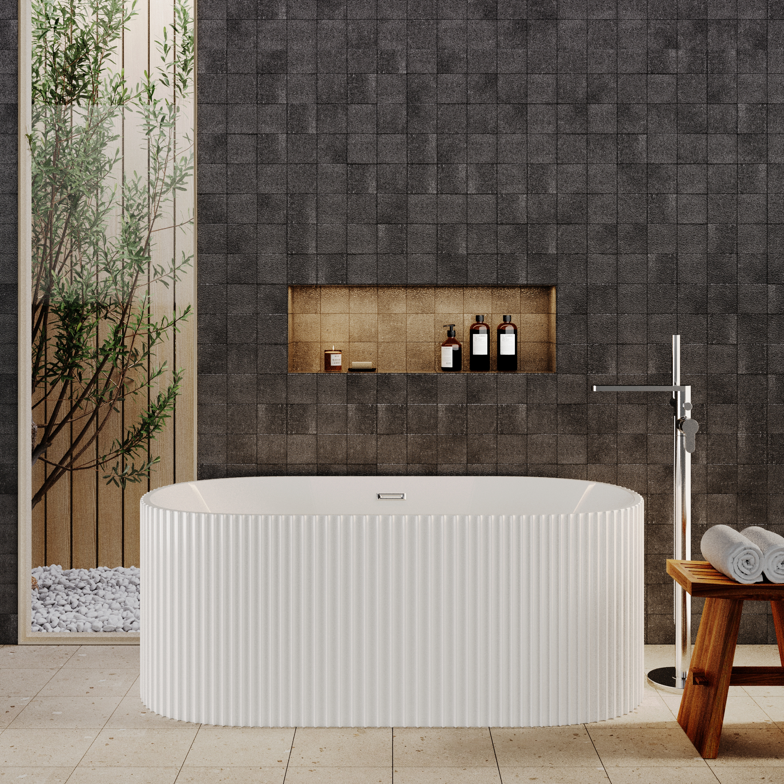 Balterley Oval Freestanding Bath - 1500x740x580