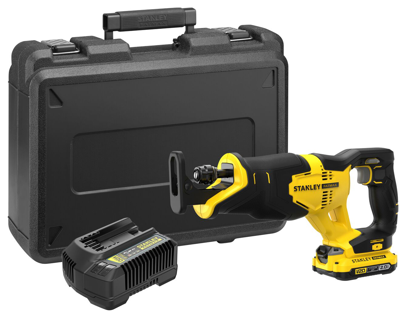 Stanley FatMax V20 SFMCS300D1K-GB 18V Cordless Reciprocating Saw with 1 x 2.0Ah Battery