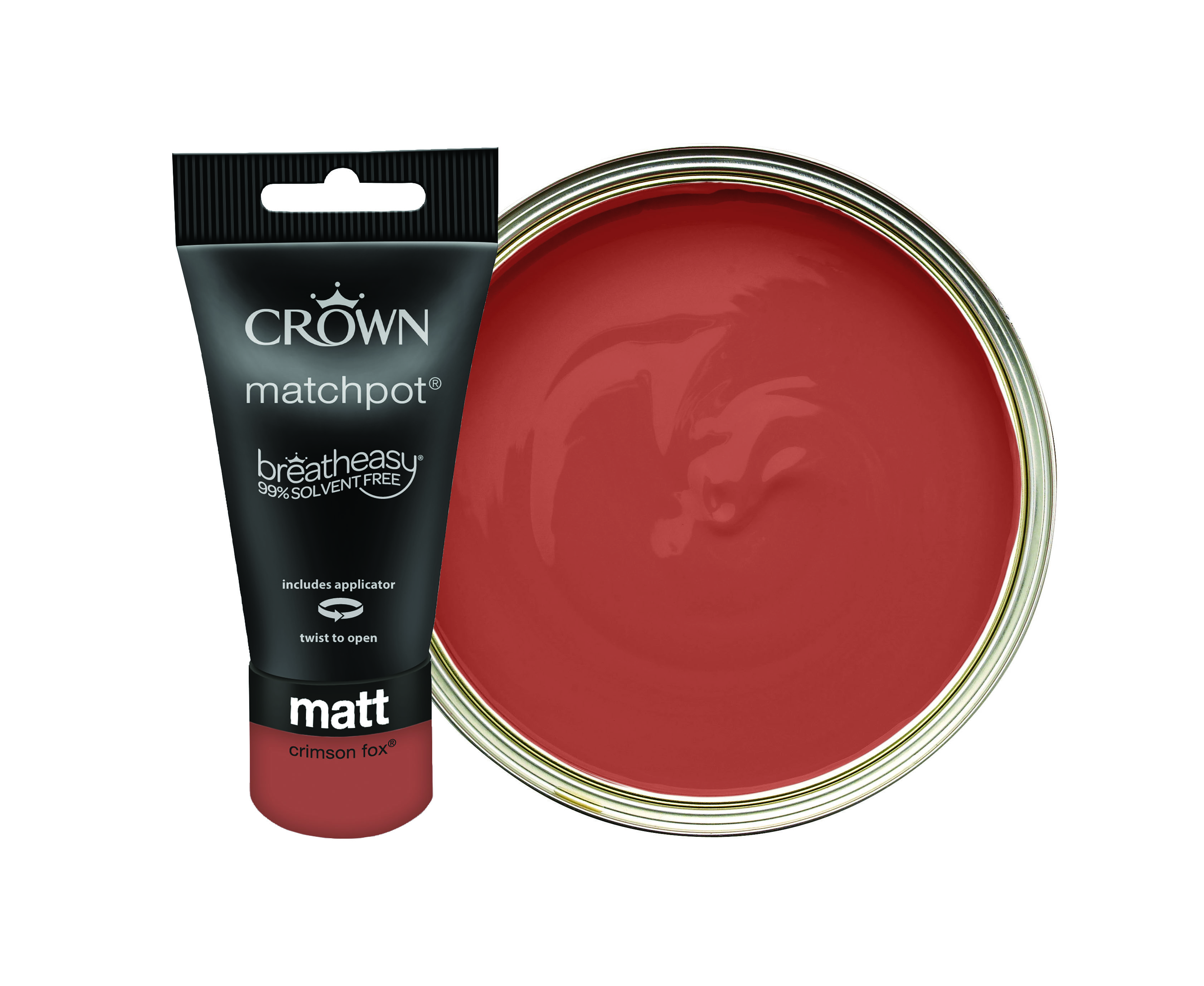 Crown Matt Emulsion Crimson Fox 40ML
