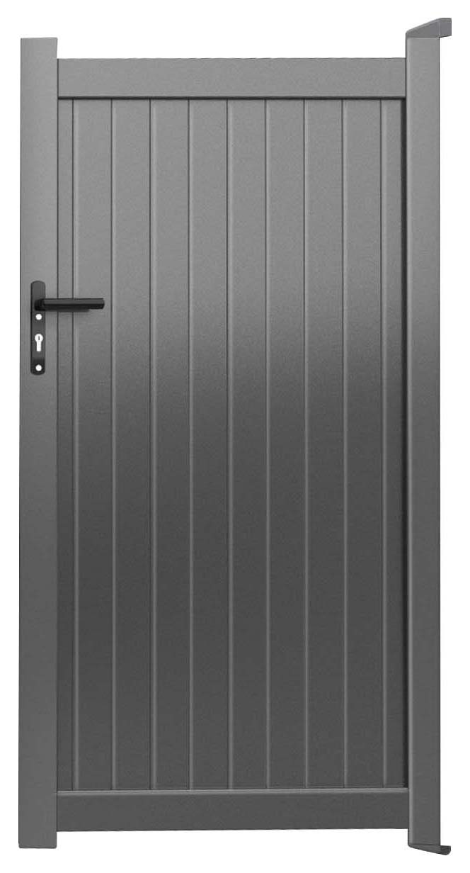 Readymade Anthracite Grey Aluminium Vertical Pedestrian Gate - 1500 x 1800mm