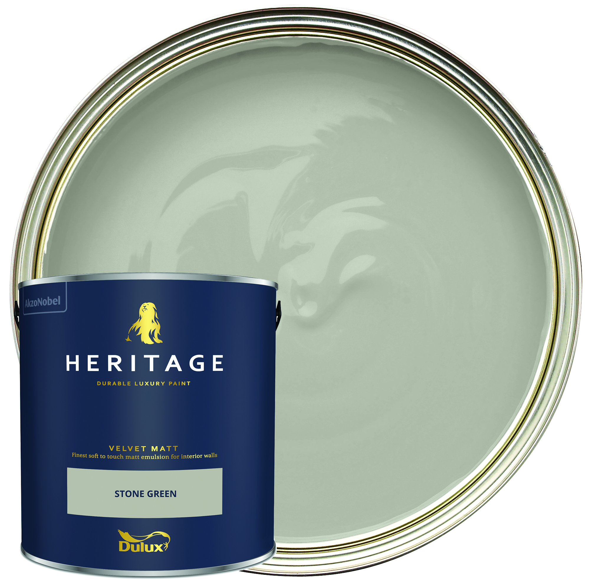 Dulux Heritage Matt Eulsion Paint - Stone Green - 2.5L