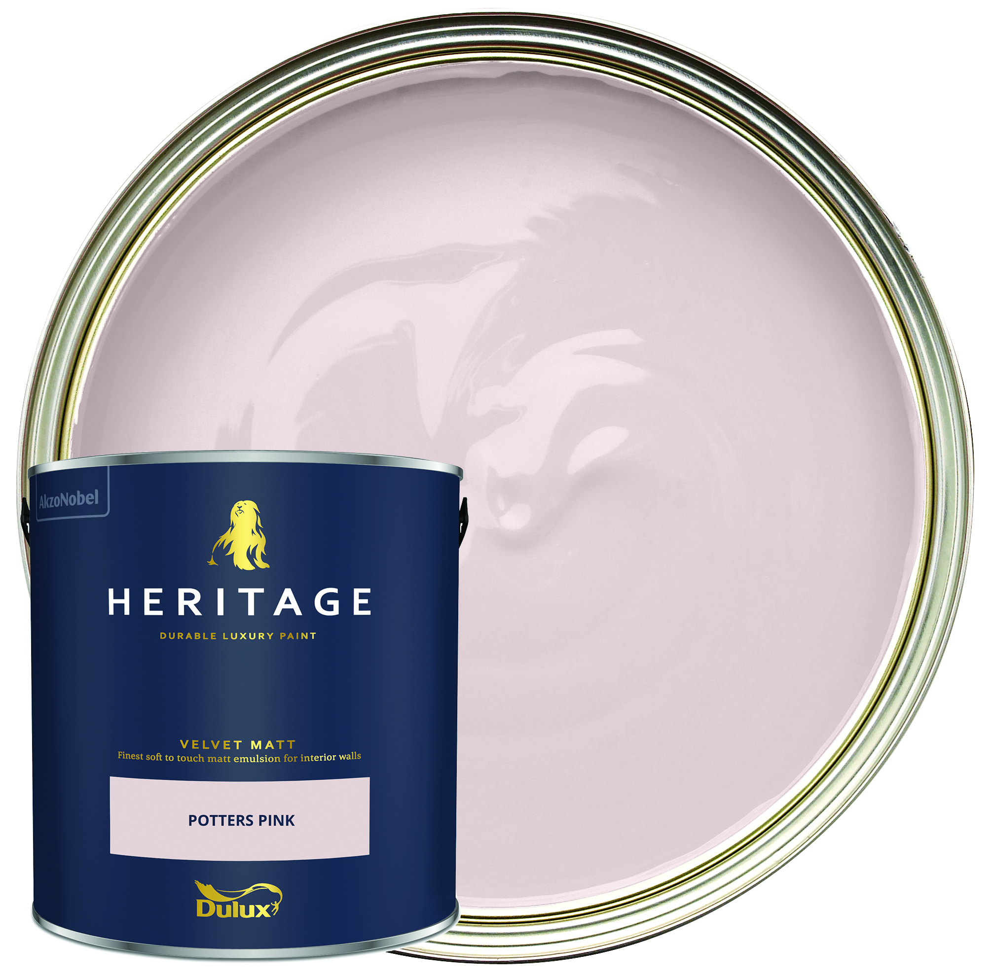 Dulux Heritage Matt Emulsion Paint - Potters Pink - 2.5L
