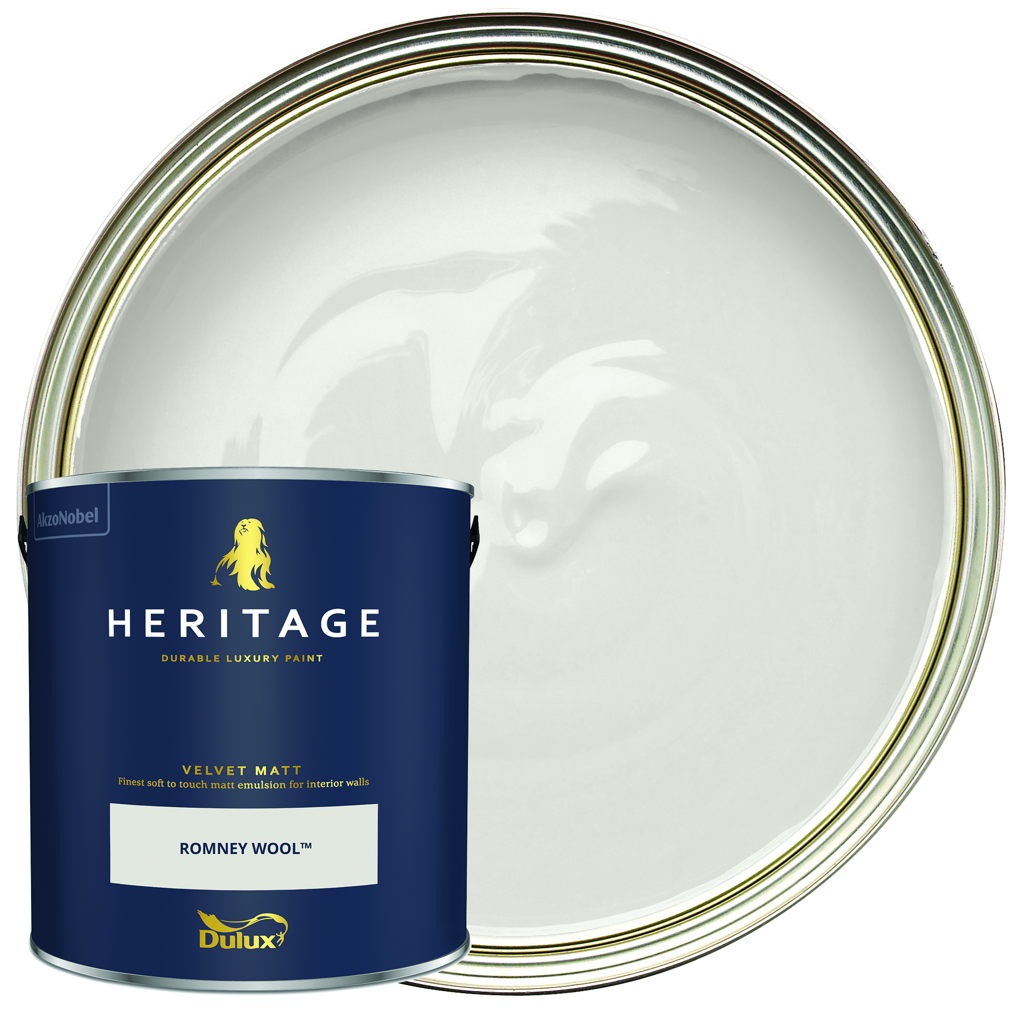 Dulux Heritage Matt Emulsion Paint - Romney Wool - 2.5L