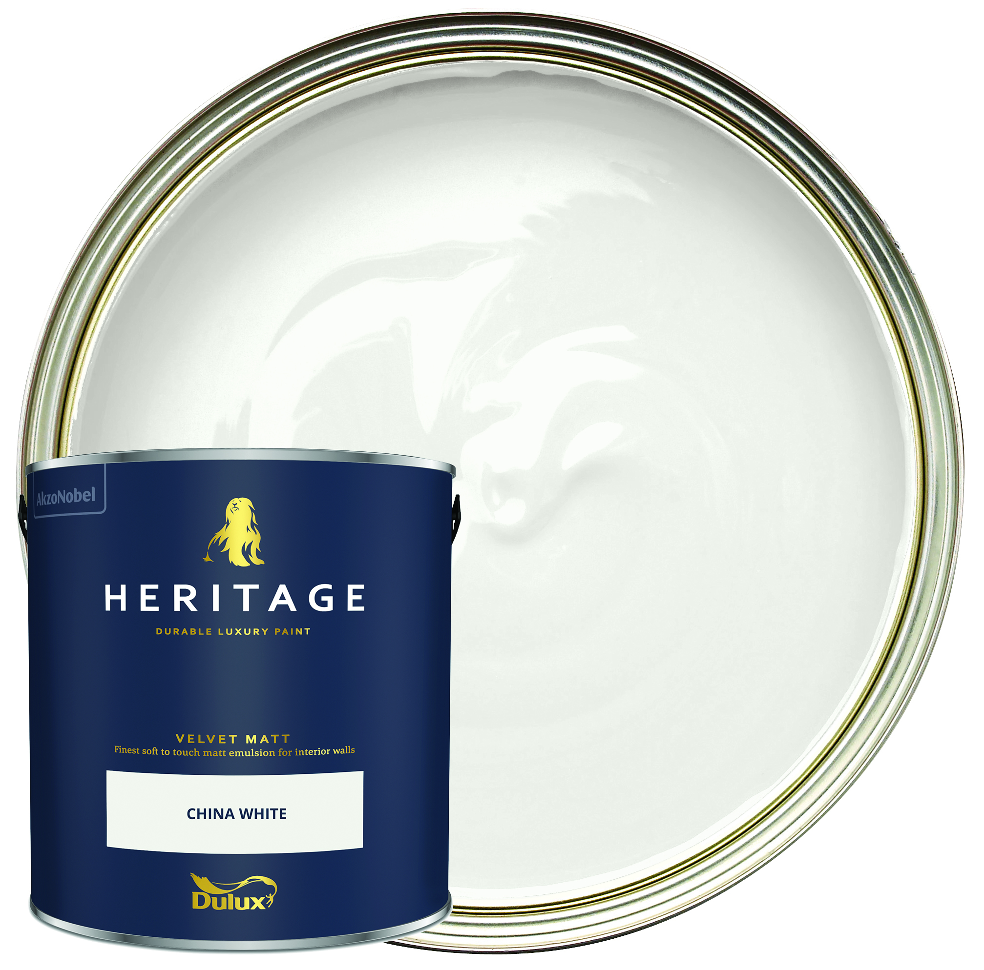 Dulux Heritage Matt Emulsion Paint - China White - 2.5L