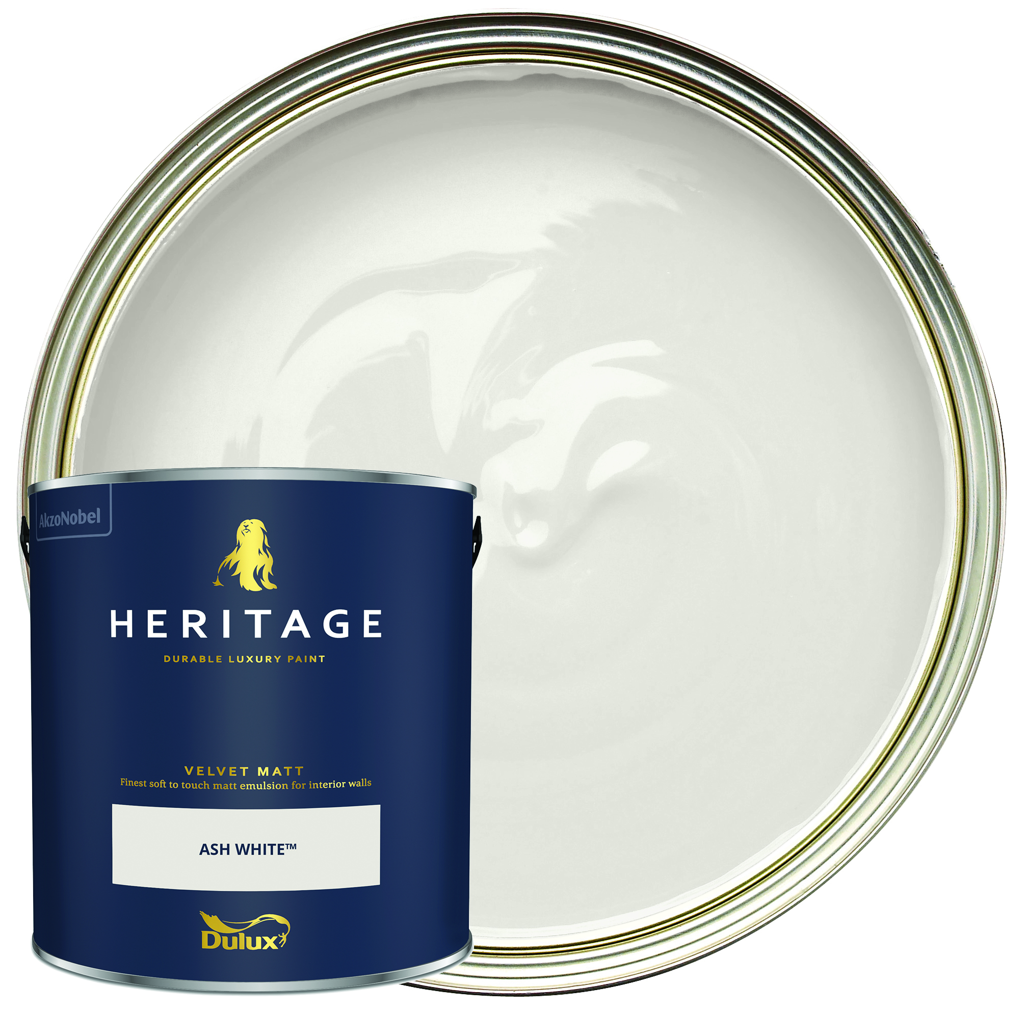 Dulux Heritage Matt Emulsion Paint - Ash White