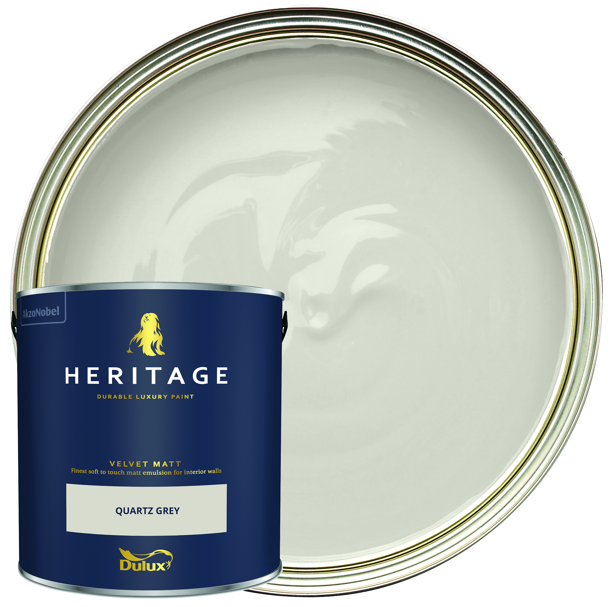Dulux Heritage Matt Emulsion Paint - Quartz Grey - 2.5L