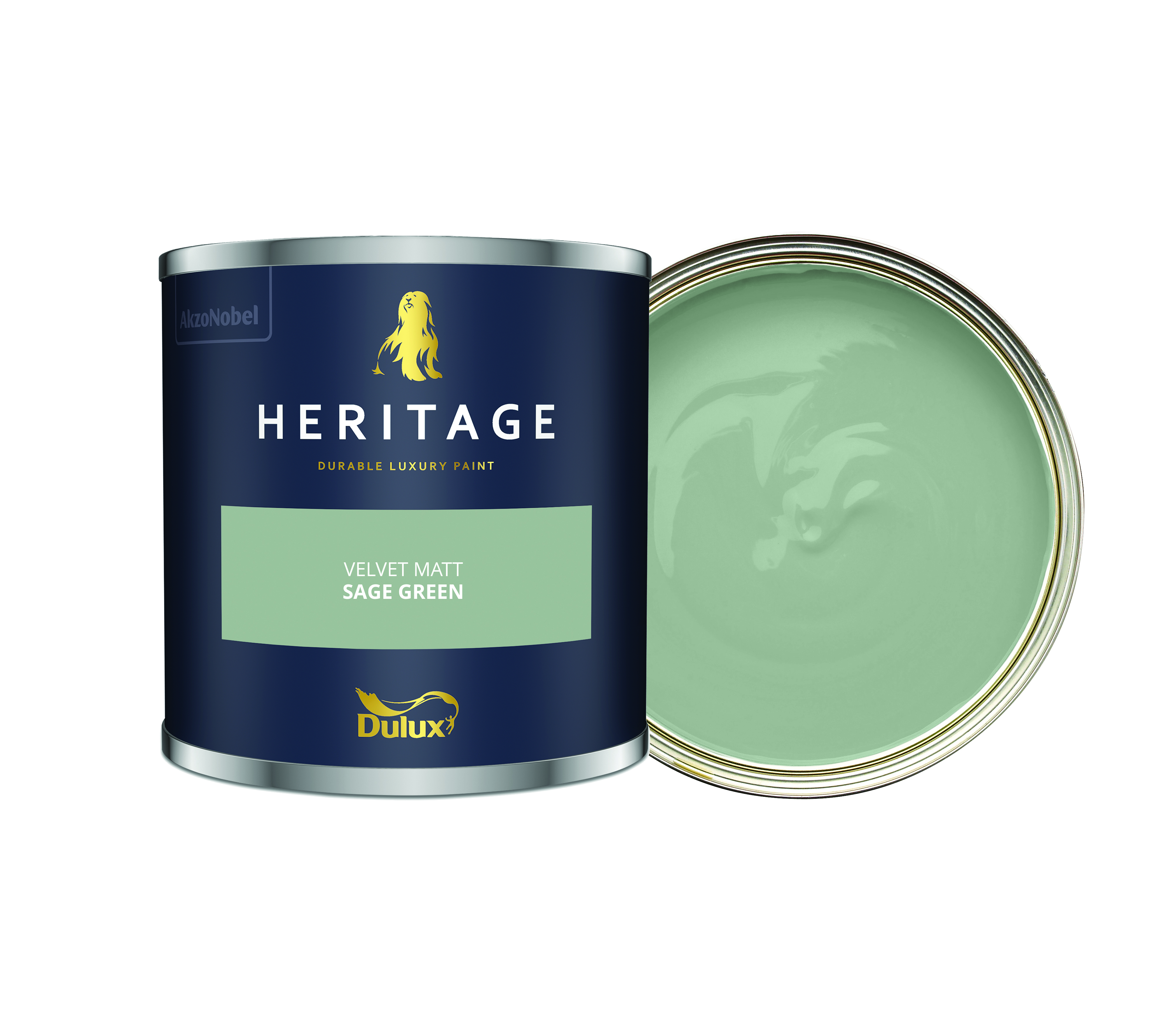 Dulux Heritage Matt Emulsion Paint - Sage Green - 125ml