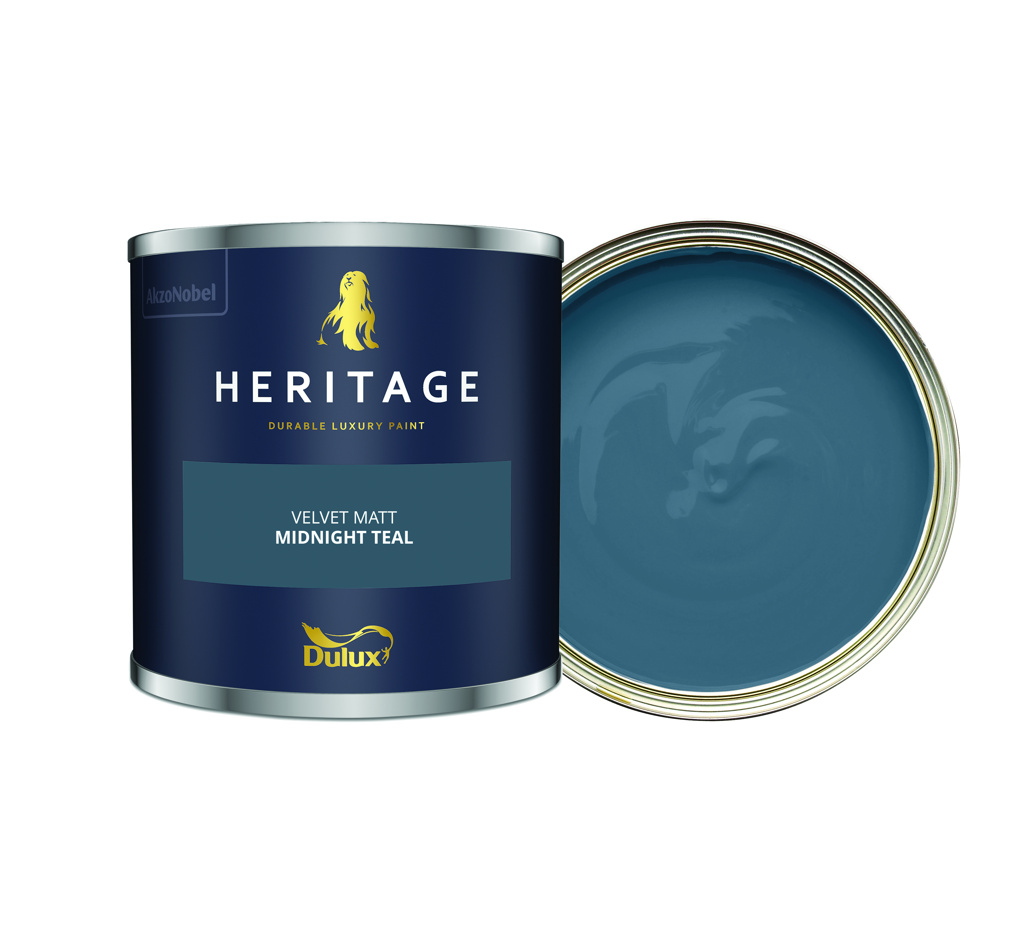Dulux Heritage Matt Emulsion Paint - Midnight Teal- 125ml