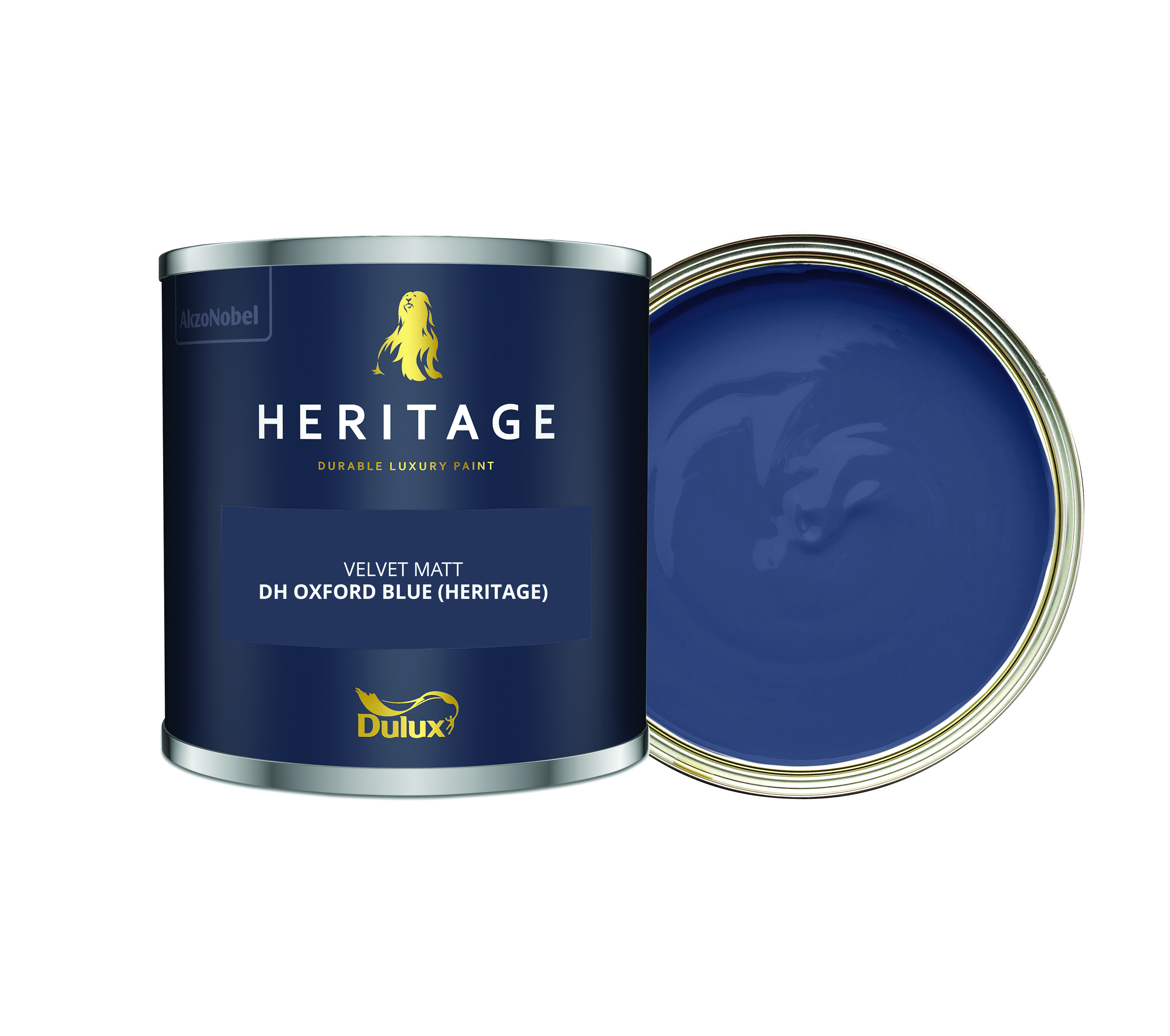Dulux Heritage Matt Emulsion Paint - DH Oxford Blue - 125ml