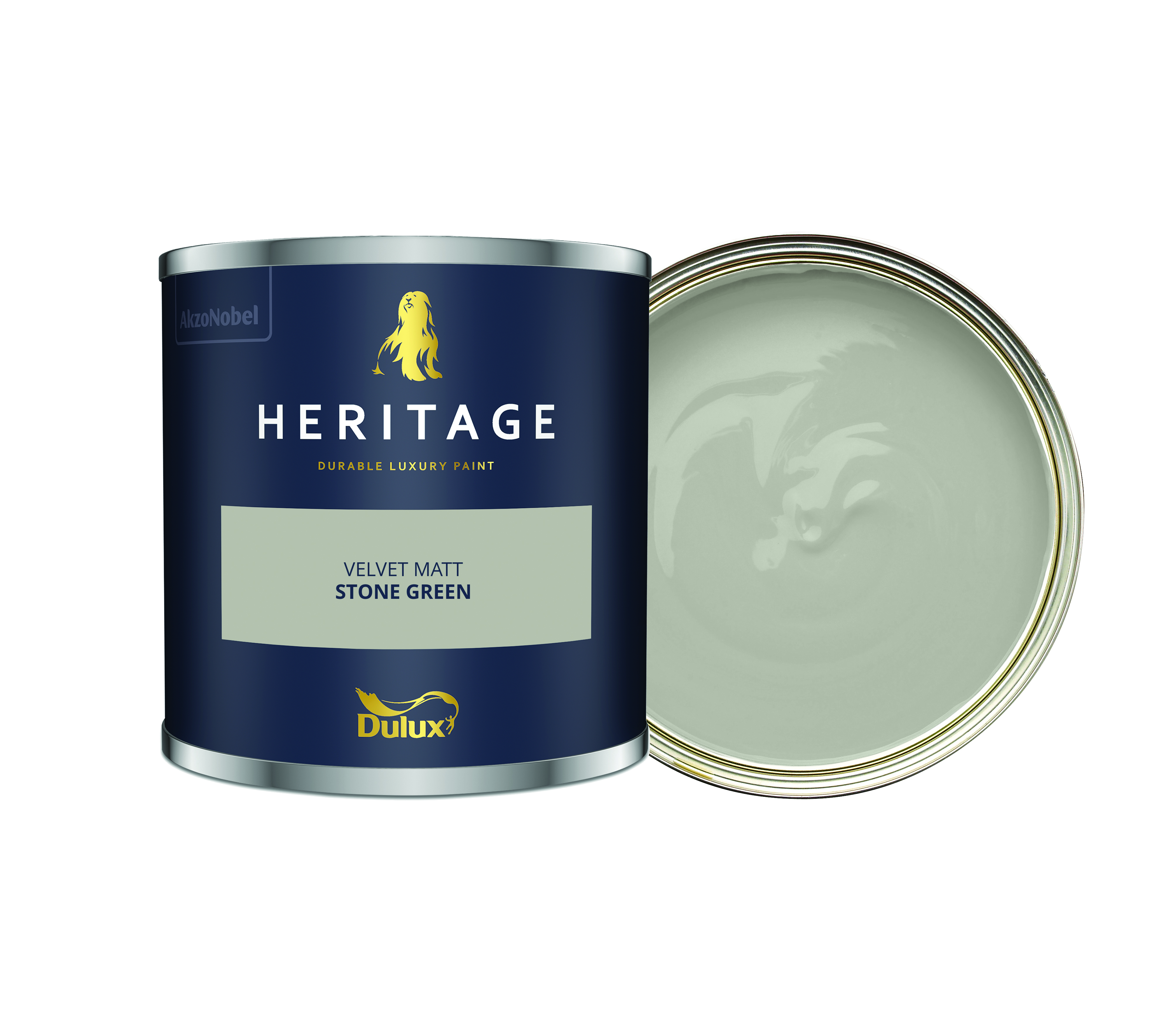 Dulux Heritage Matt Emulsion Paint - Stone Green - 125ml