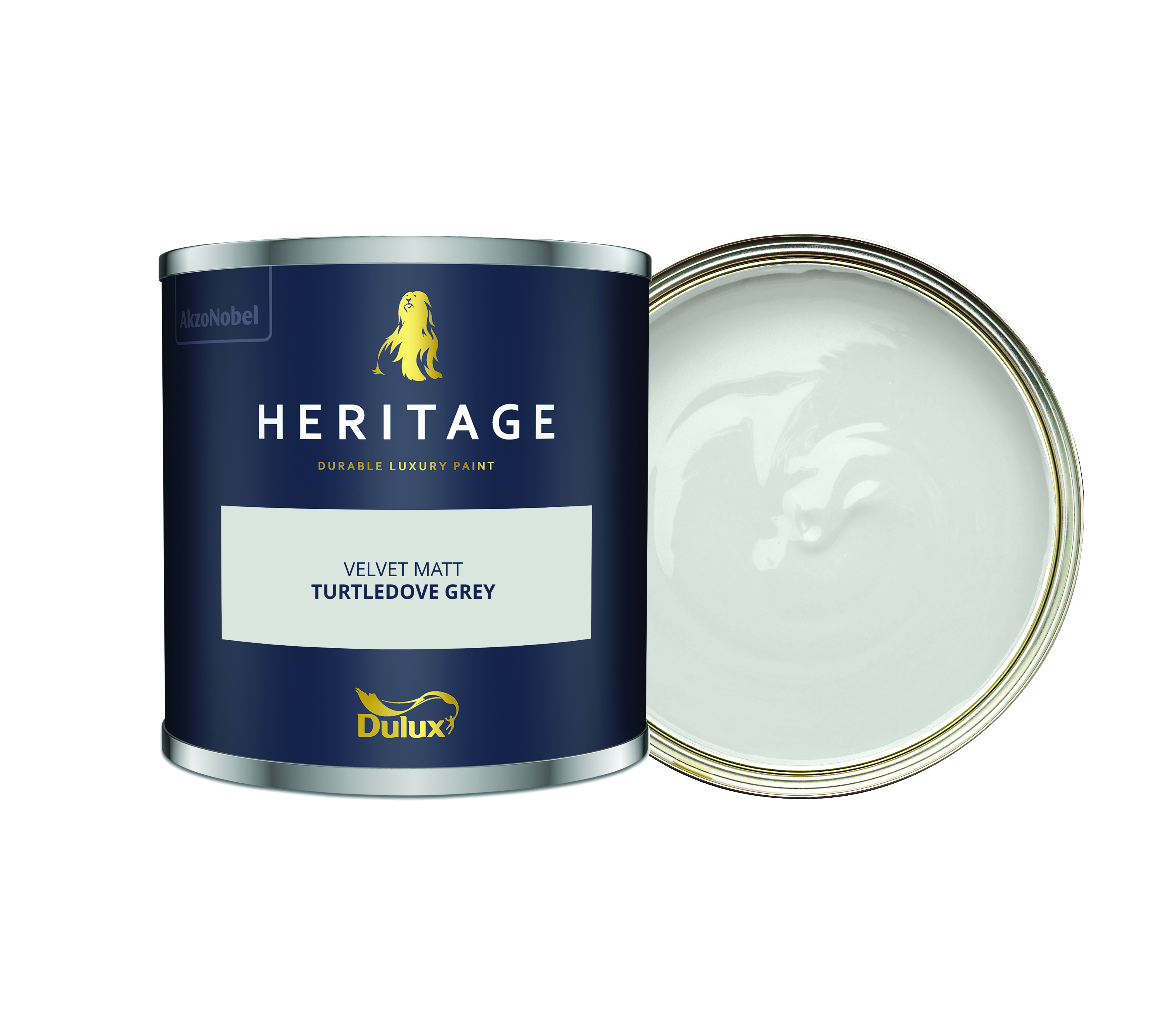 Dulux Heritage Matt Emulsion Paint - Turtledove Grey - 125ml