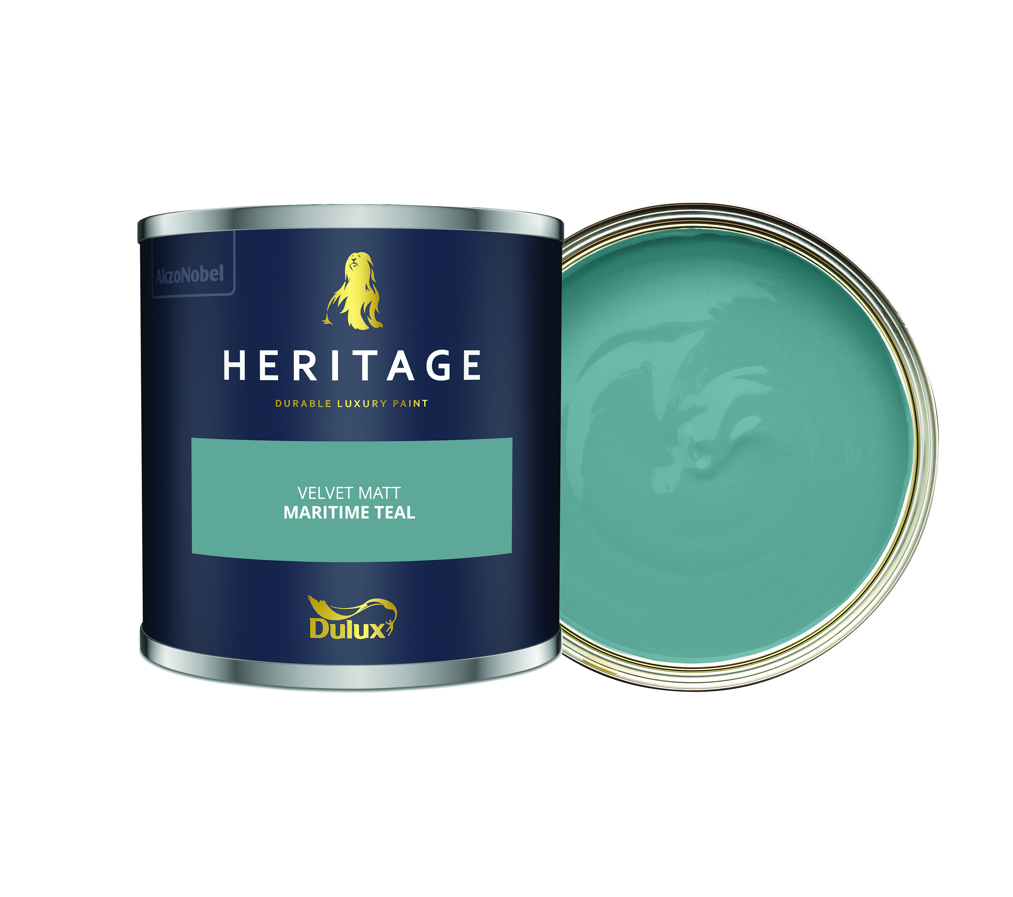 Dulux Heritage Matt Emulsion Paint - Maritime Teal - 125ml