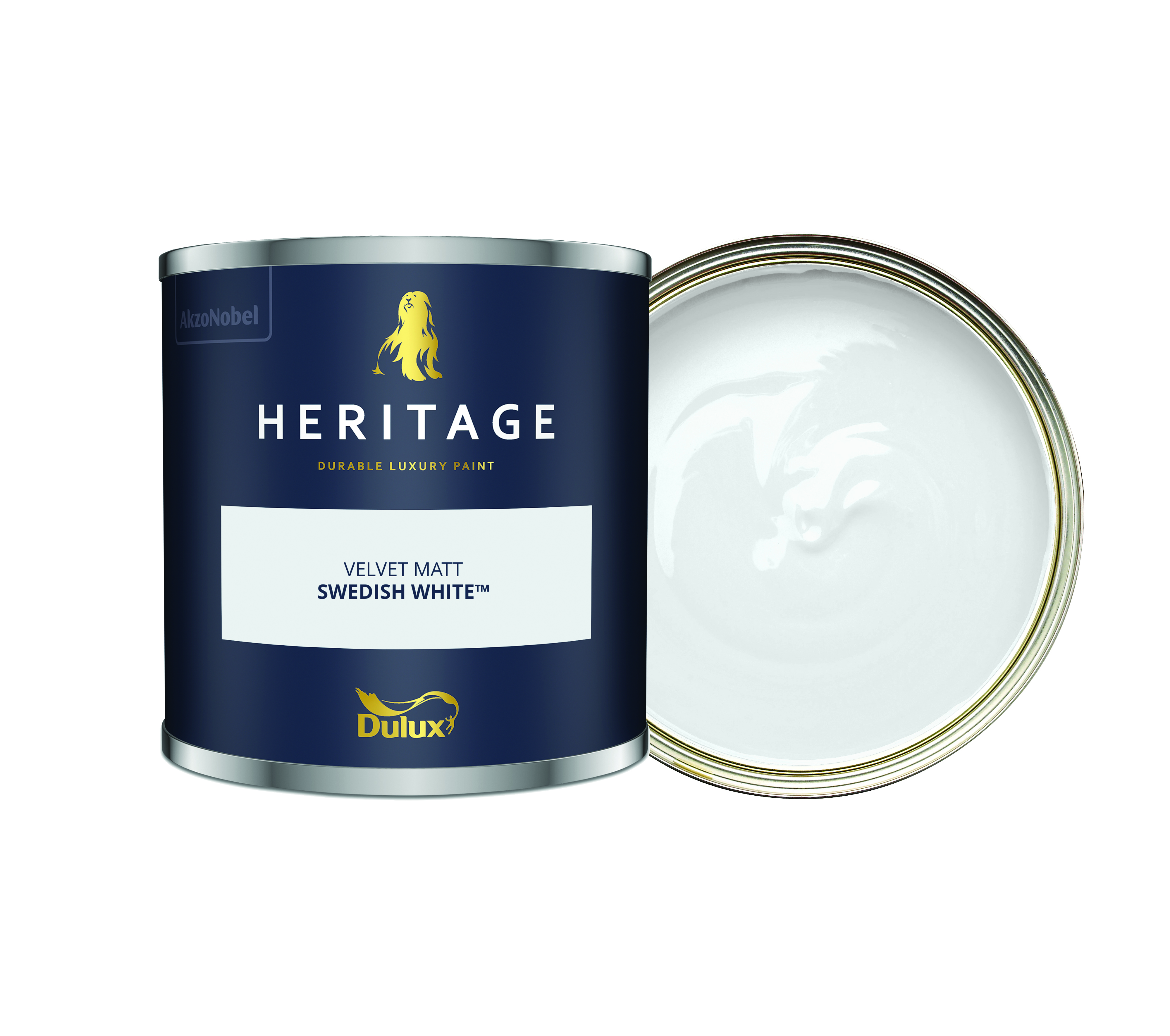 Dulux Heritage Matt Emulsion Paint - Swedish White - 125ml
