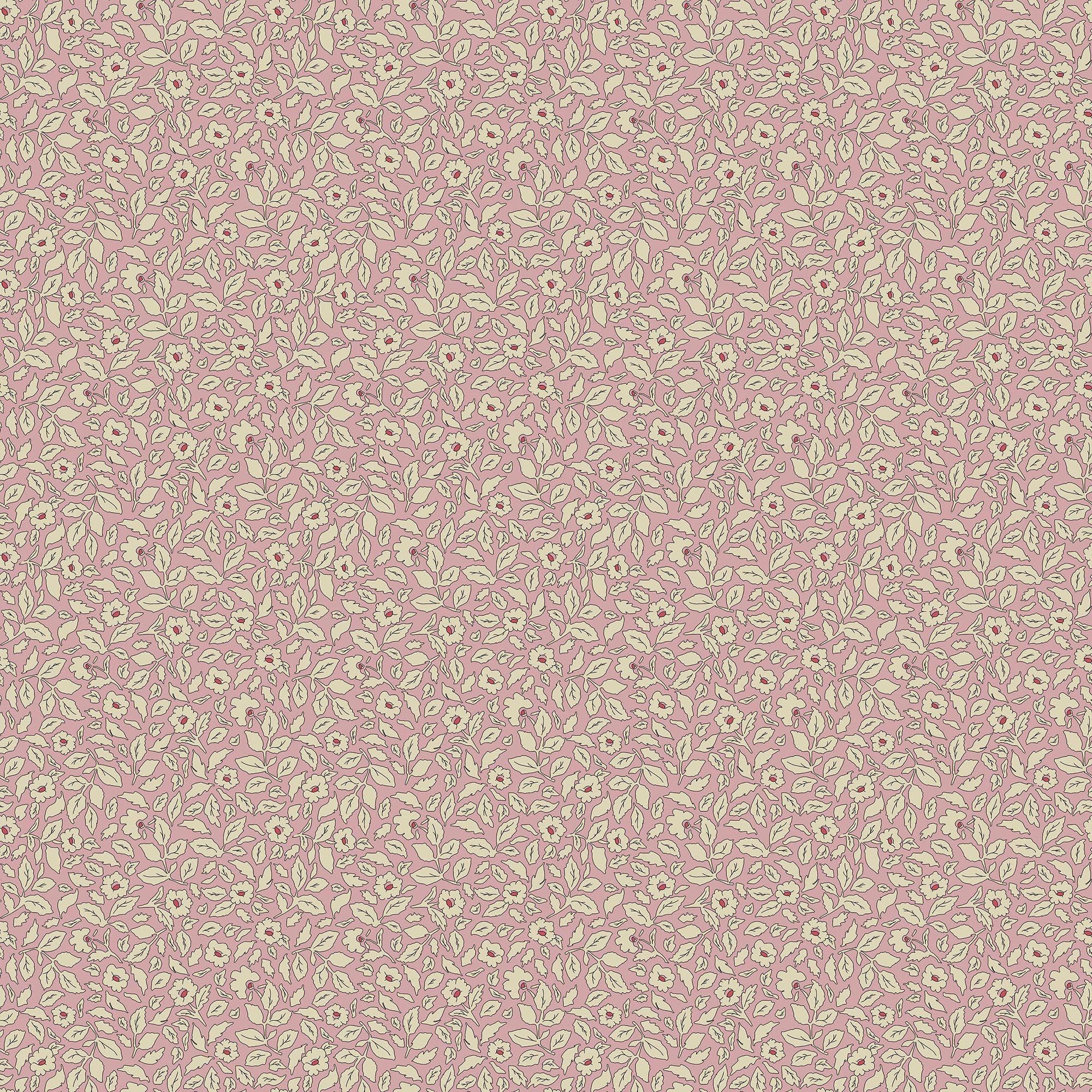 Joules Ditsy Floral Print Soft Pink Wallpaper - 10m x 52cm