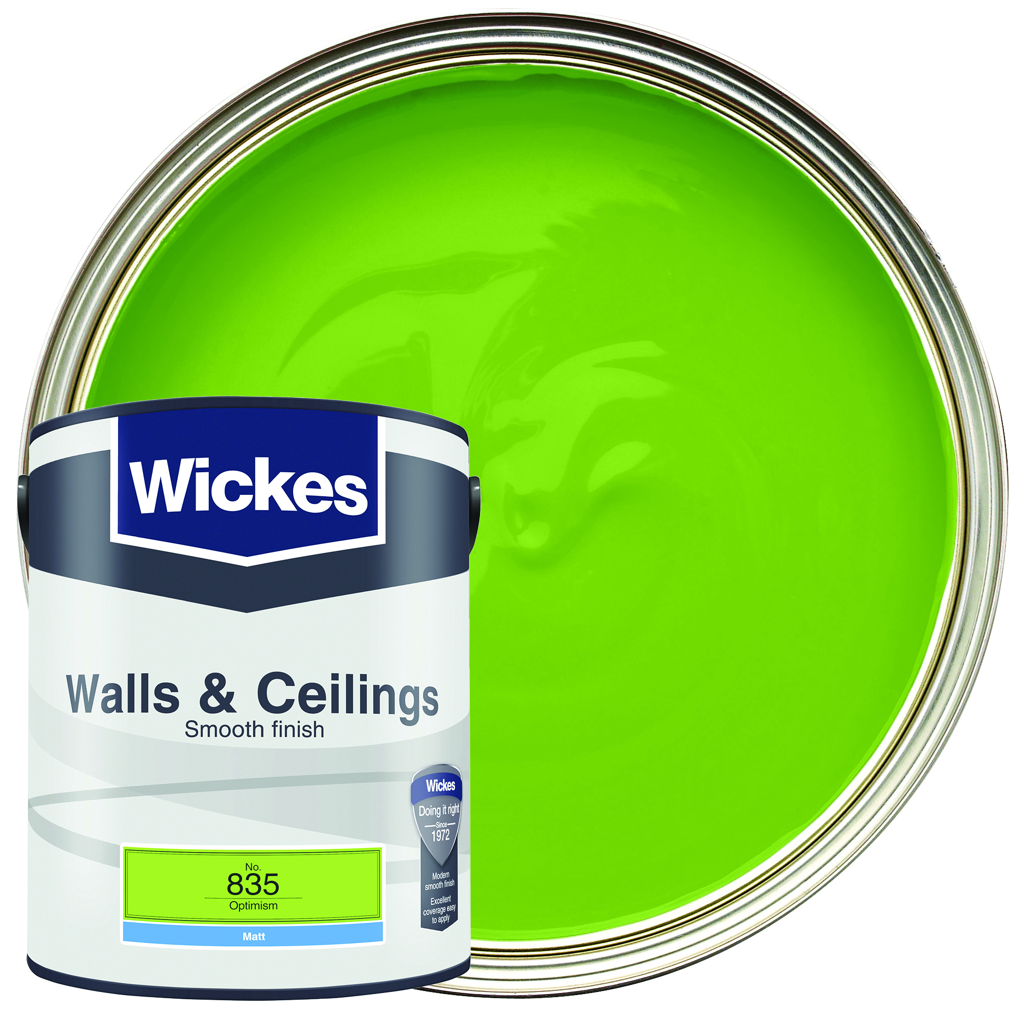 Wickes Vinyl Matt Emulsion Paint - Optimism No.835 - 5L