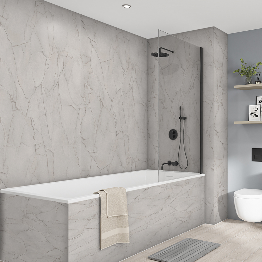 Wetwall Elite Marmo Puro 2 Sided Shower Panel Kit - 900 x 900mm