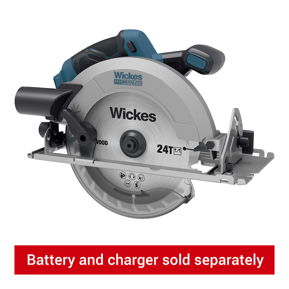 Wickes 18V Cordless Brushless Circular Saw 185mm - Bare