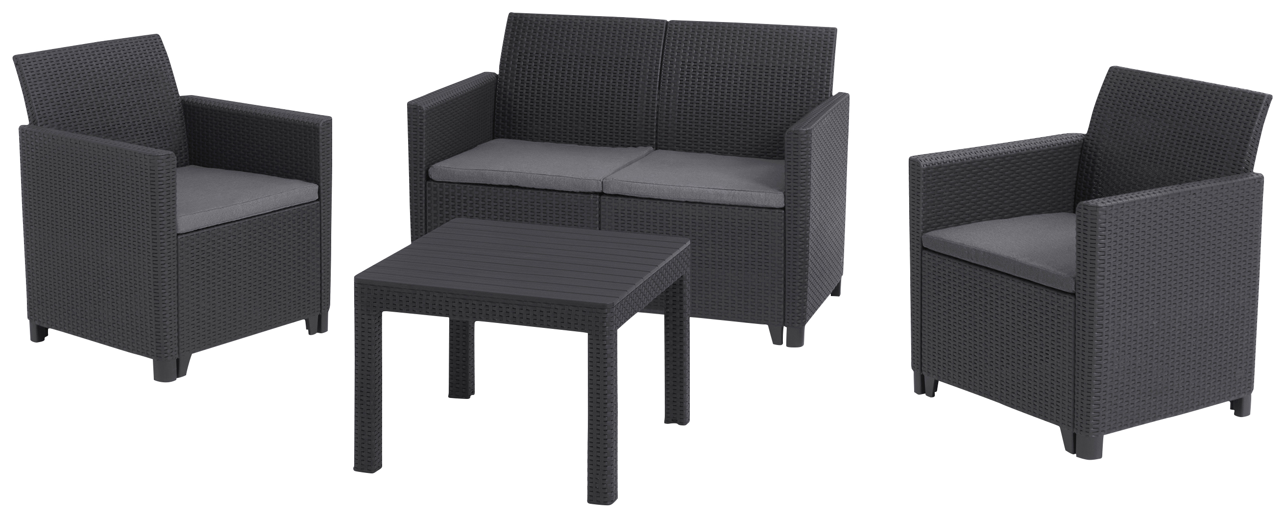 Keter Marie 2 Seater Balcony Set - Graphite Grey