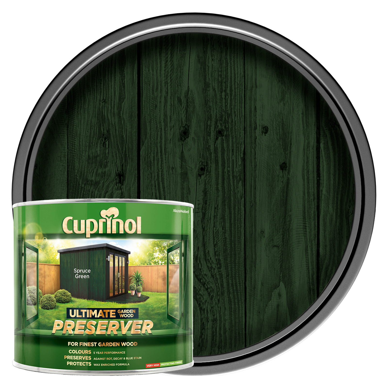 Cuprinol Ultimate Garden Wood Preservative - Spruce Green - 1L