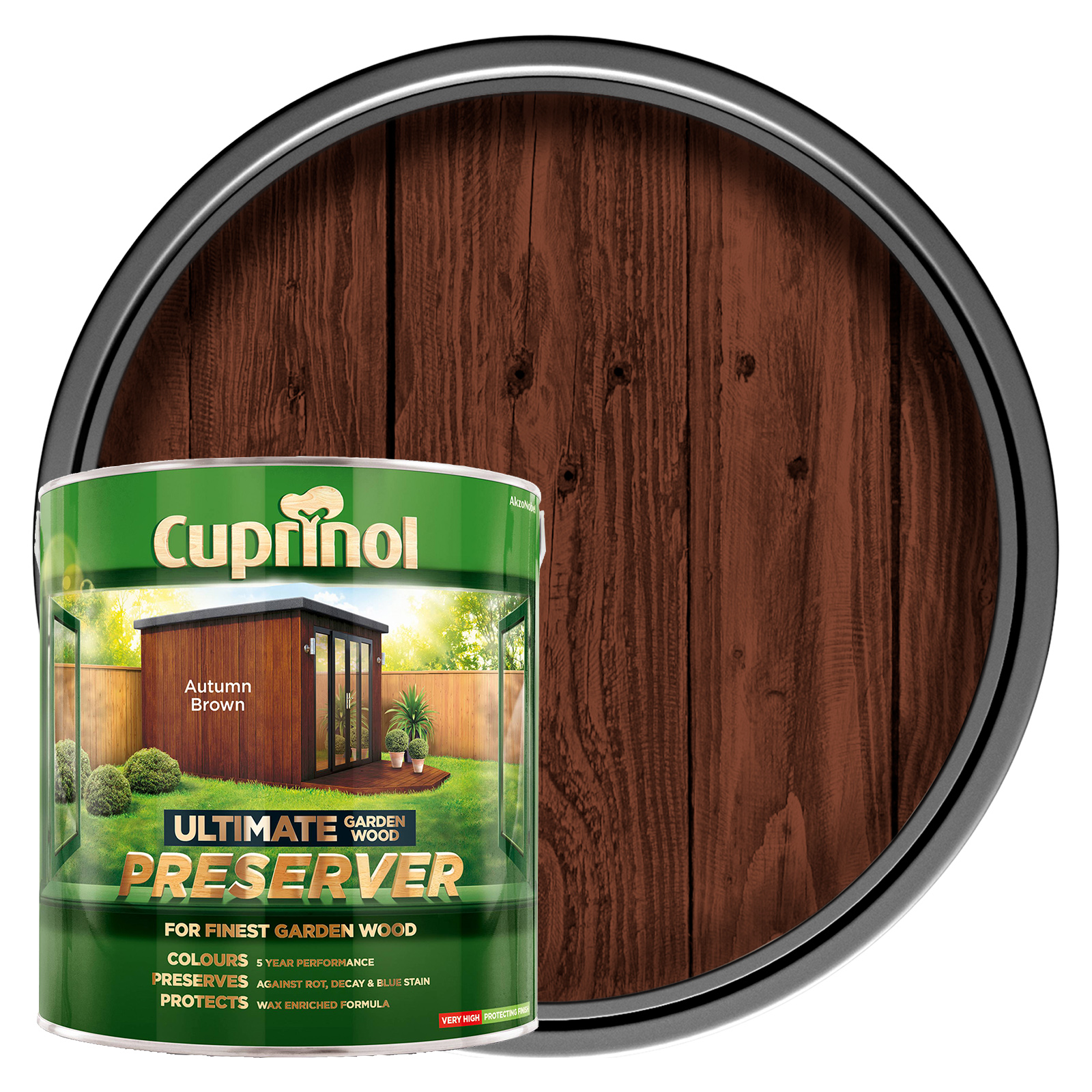 Cuprinol Ultimate Garden Wood Preservative - Autumn Brown - 4L