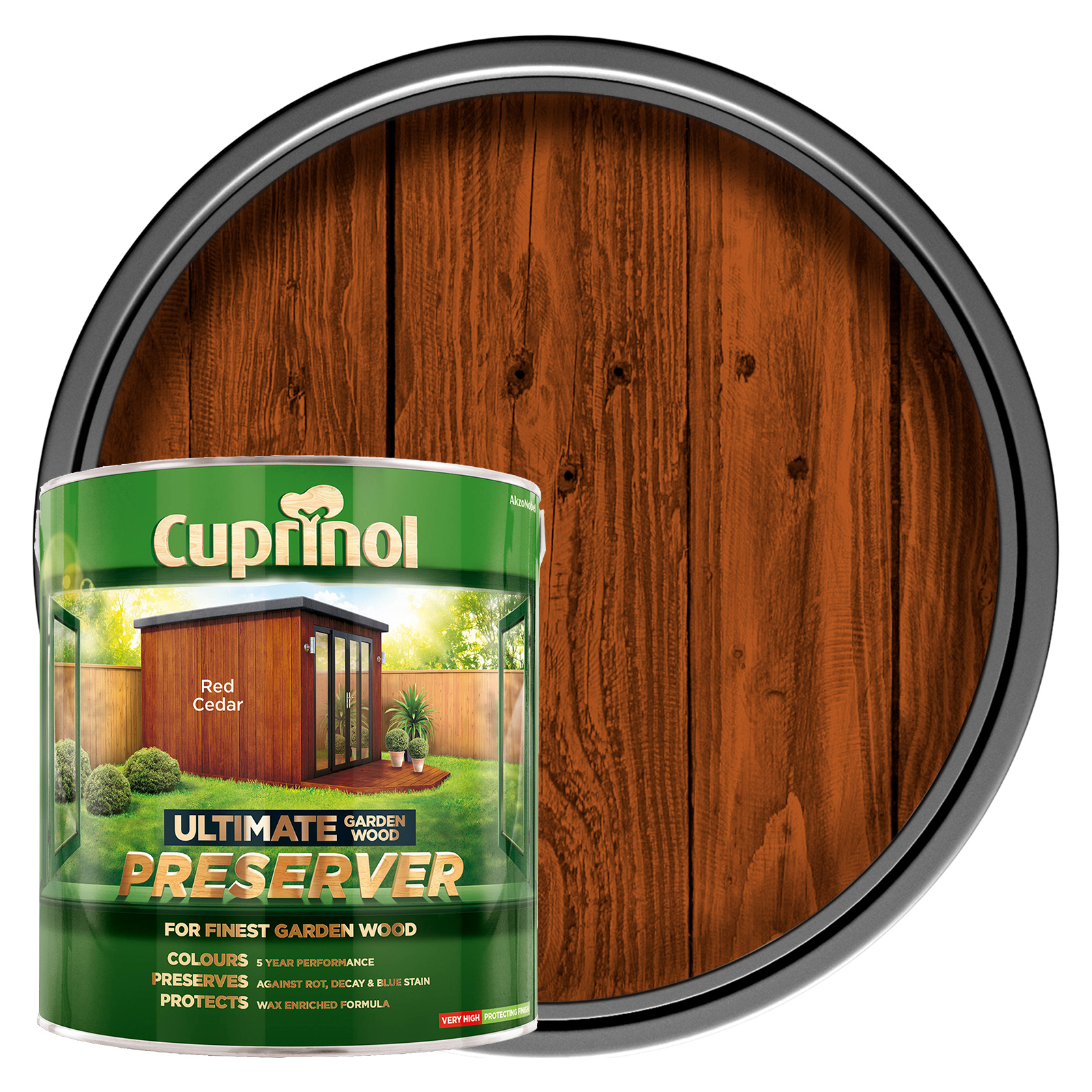 Cuprinol Ultimate Garden Wood Preservative - Red Cedar - 4L