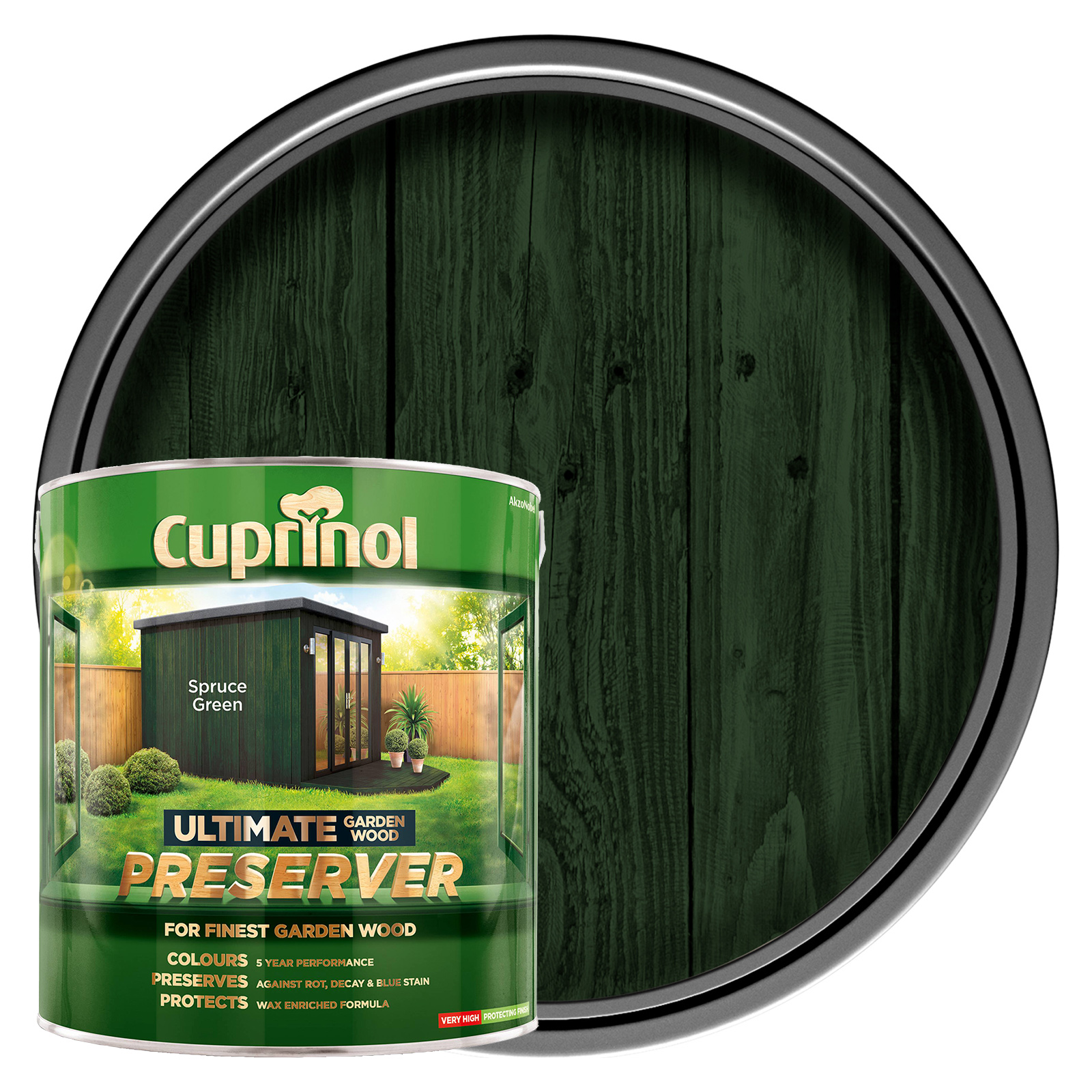 Cuprinol Ultimate Garden Wood Preservative - Spruce Green - 4L