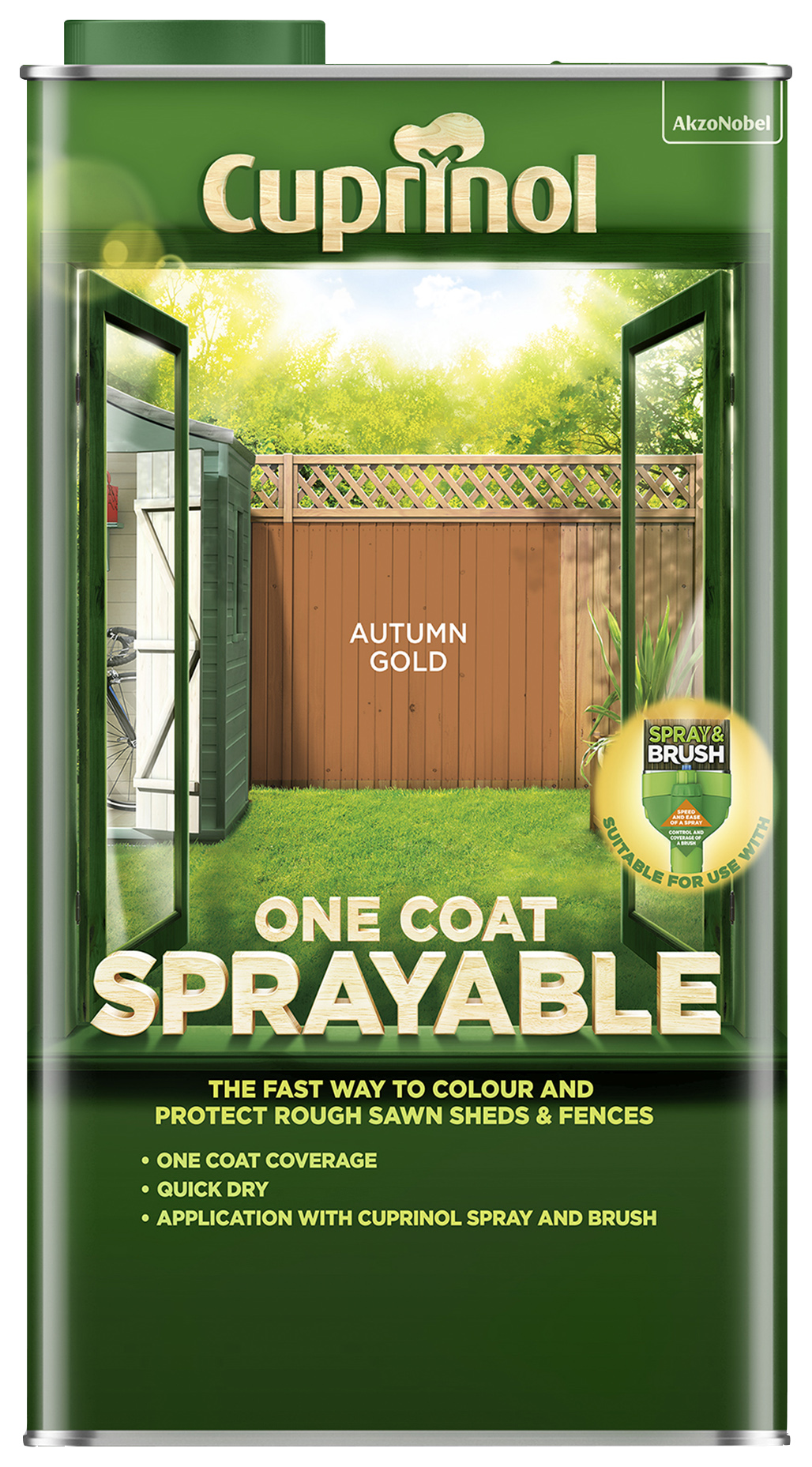 Cuprinol Spray Fence Treatment - Autumn Gold - 5L