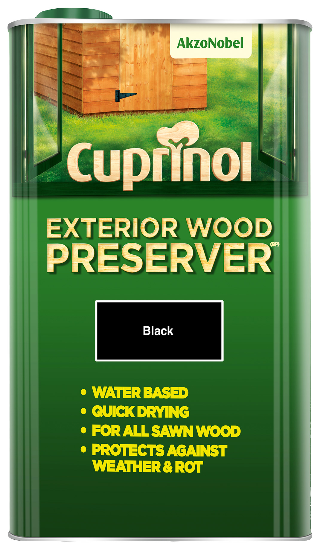 Cuprinol Exterior Wood Preserver - Black - 5L