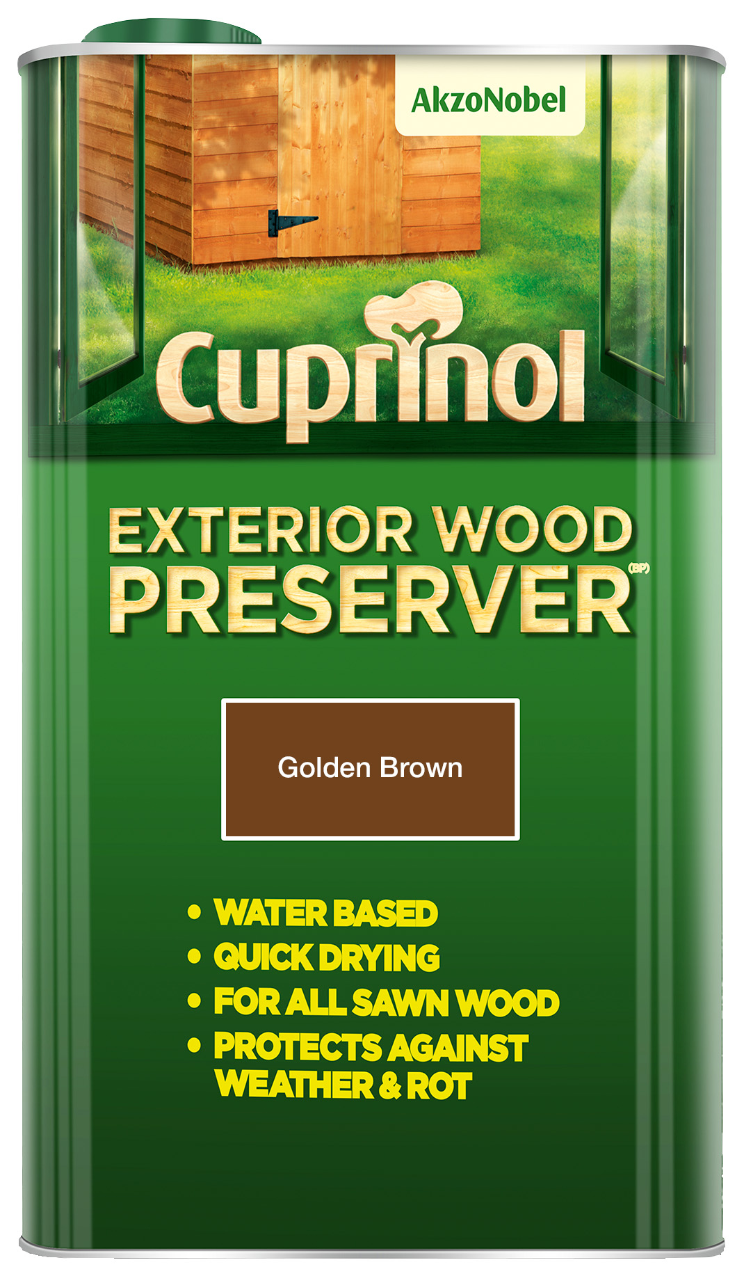 Cuprinol Exterior Wood Preserver - Golden Brown - 5L