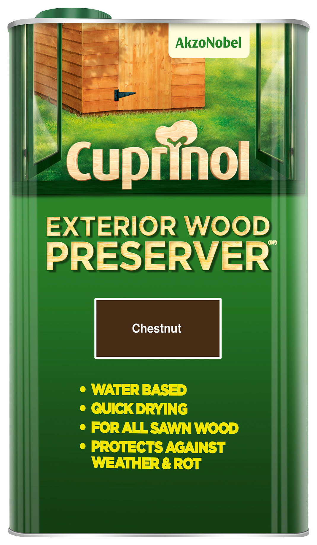 Cuprinol Exterior Wood Preserver - Chestnut - 5L