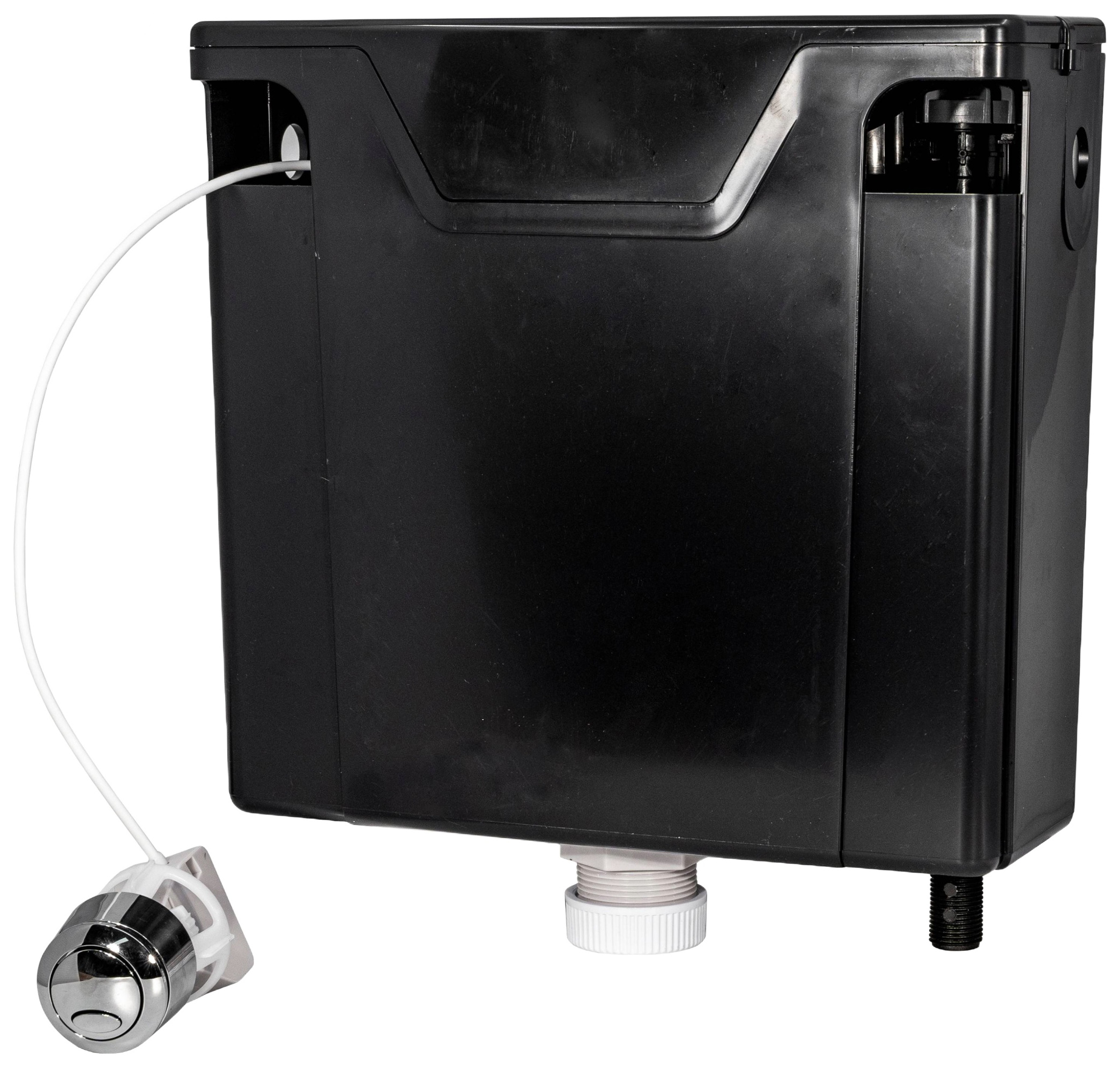 Fluidmaster 6L Black Compact Pre-Assembled Concealed Cistern - 337 x 135 x 310mm
