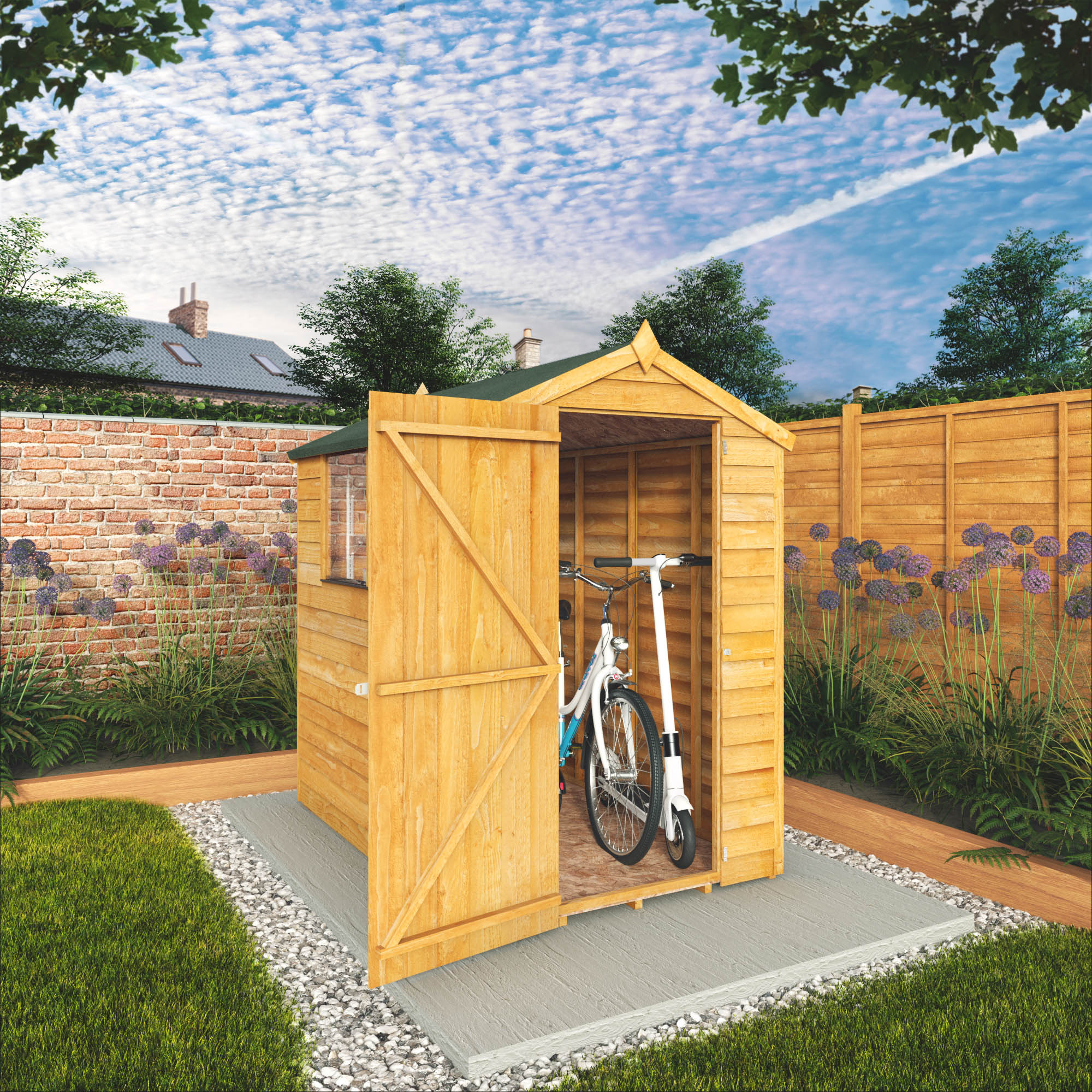 Mercia Overlap Apex Shed - 6 x 4ft