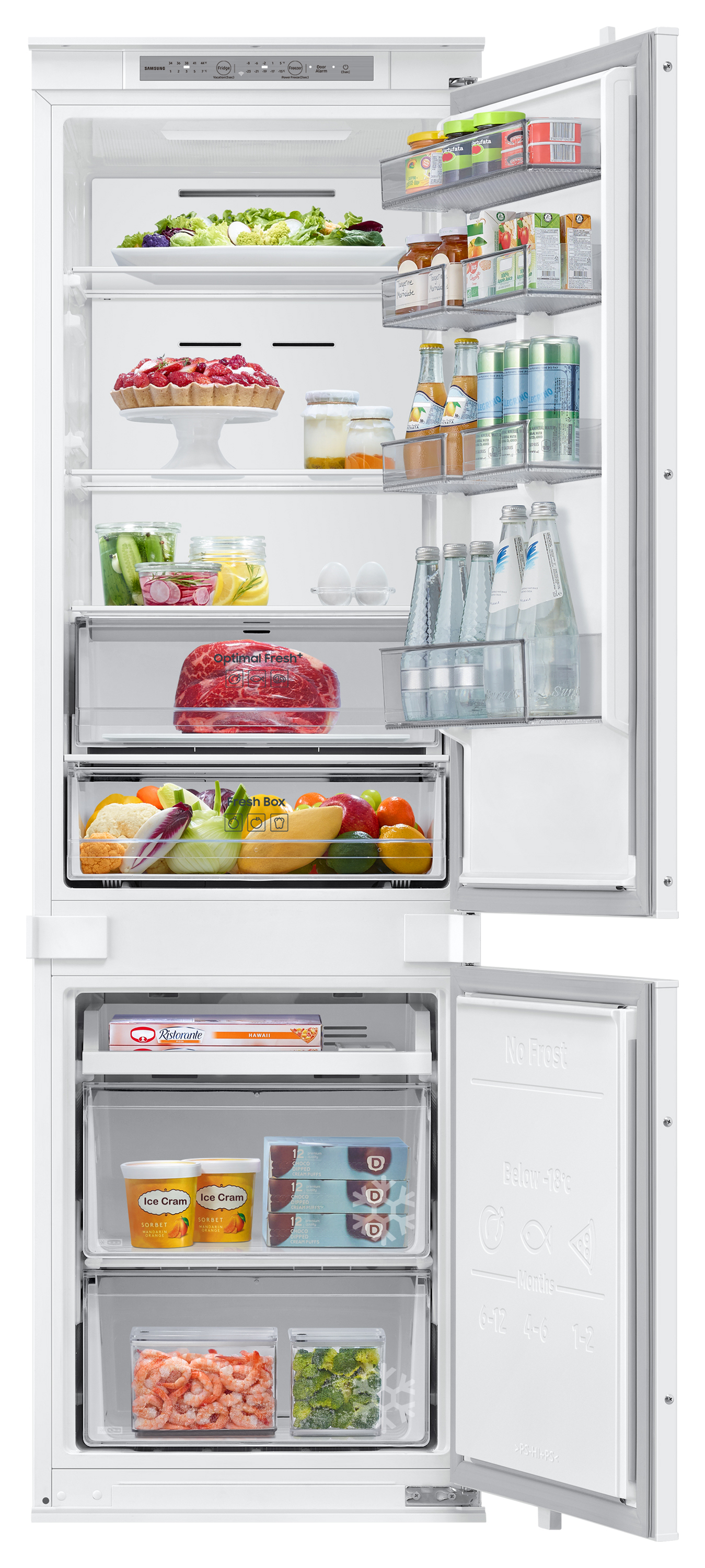 Samsung Series 6 SpaceMax BRB70F26DES0EU 267L Smart Integrated Fridge Freezer