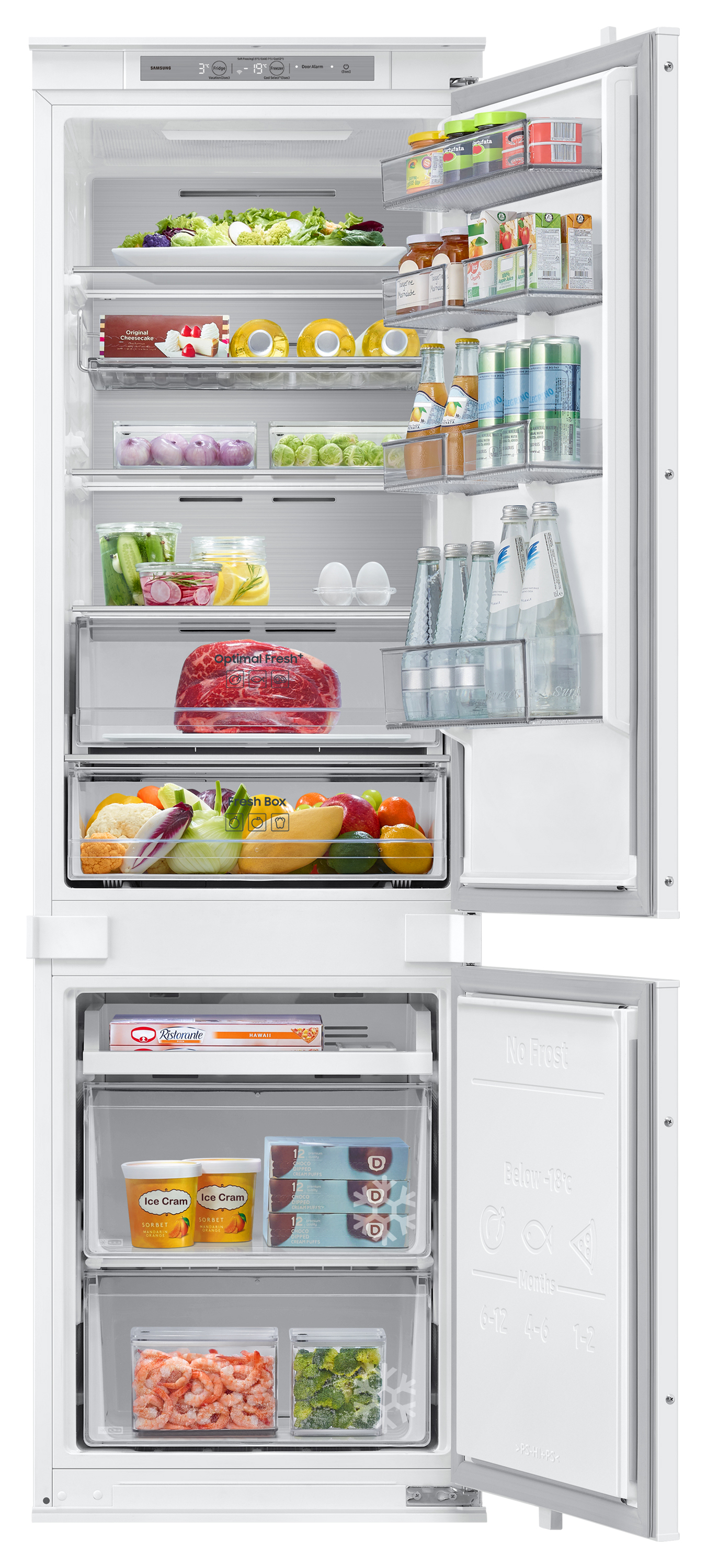 Samsung Series 7 SpaceMax BRB80F26ADS0EU 264L Smart Integrated Fridge Freezer