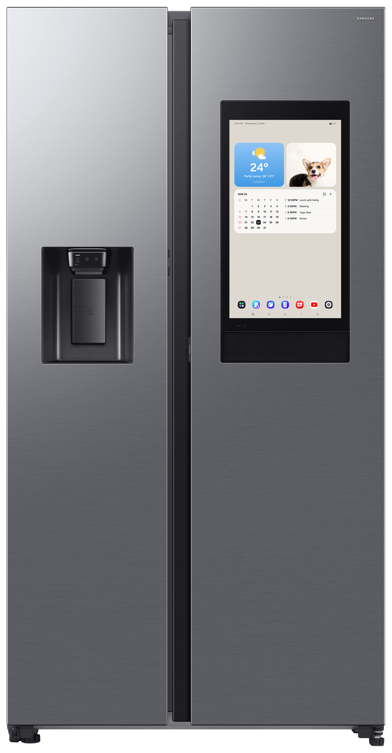 Samsung Family Hub RS90F66BETEU 614L Smart American Fridge