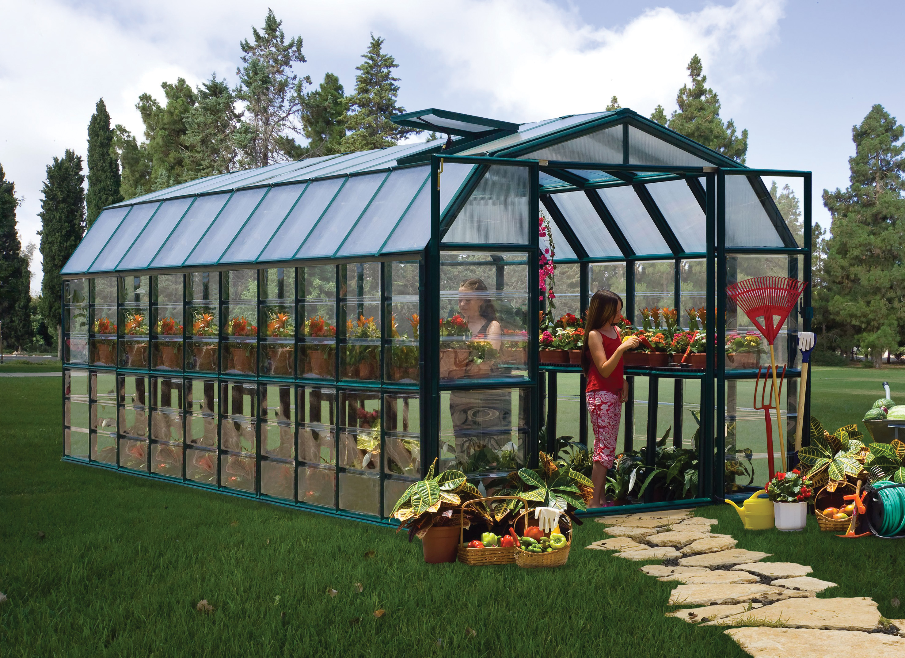 Palram Canopia Grand Gardener Clear Greenhouse - 8 x 20ft