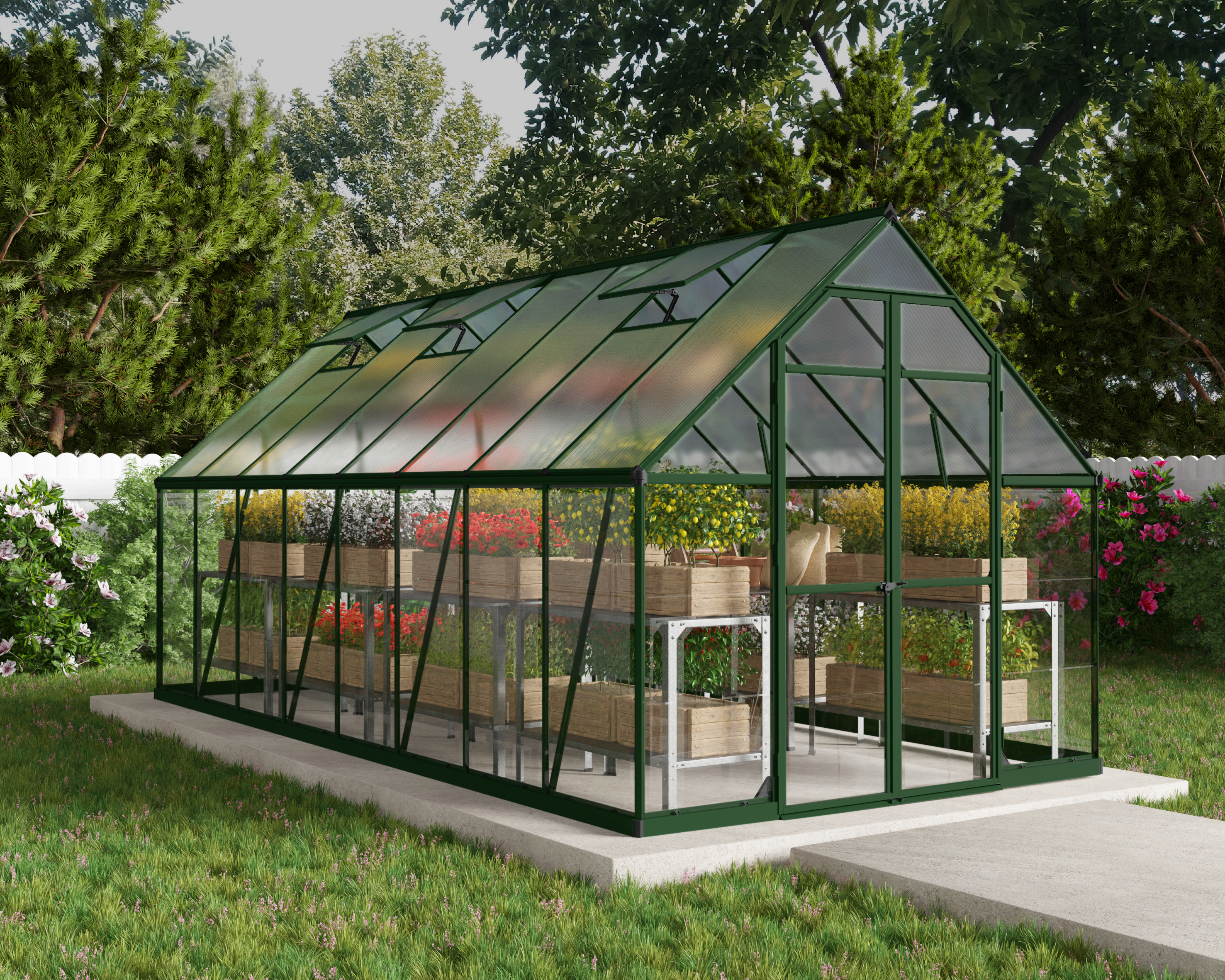 Palram Canopia Balance Green Greenhouse 8 x 16ft