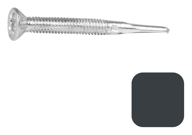DuraPost VISTA Anthracite Grey Self Drilling Screw - 4 x 28mm Pack of 16
