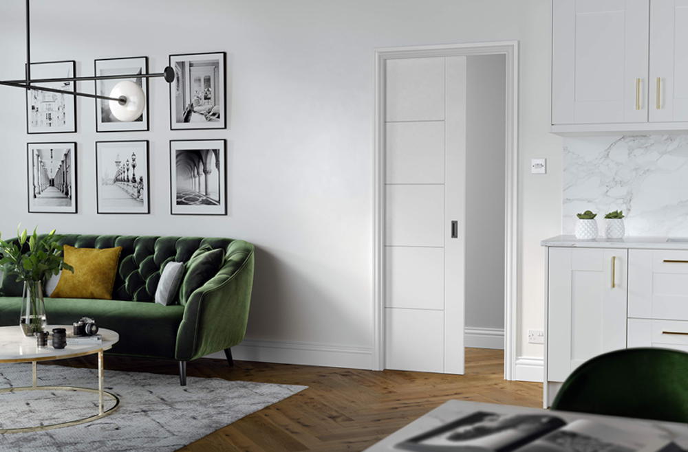 LPD Flusso Self Assembly Single Pocket Door Kit for 610 x 1981mm door