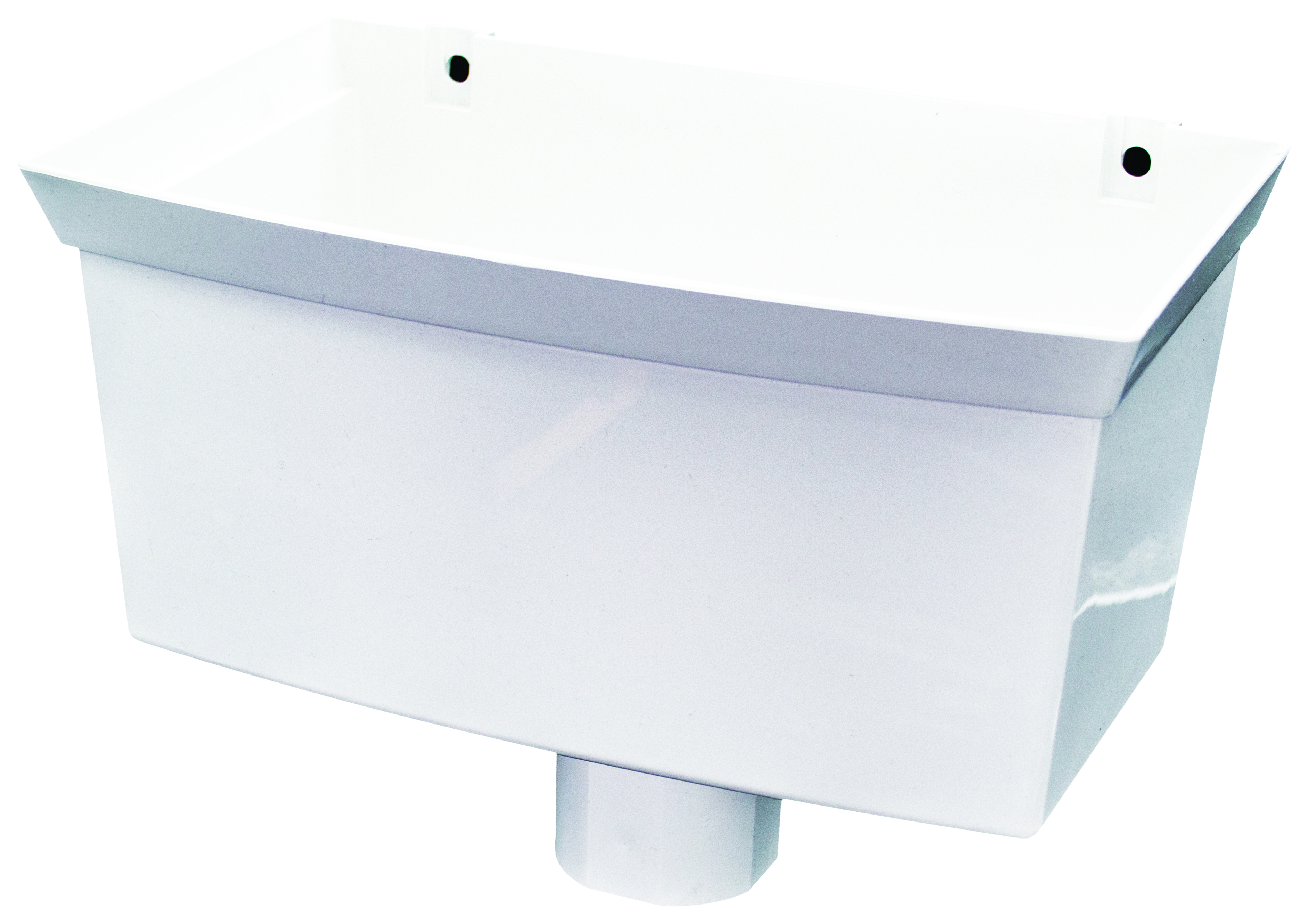 FloPlast White Round/Square Line Rainwater Hopper